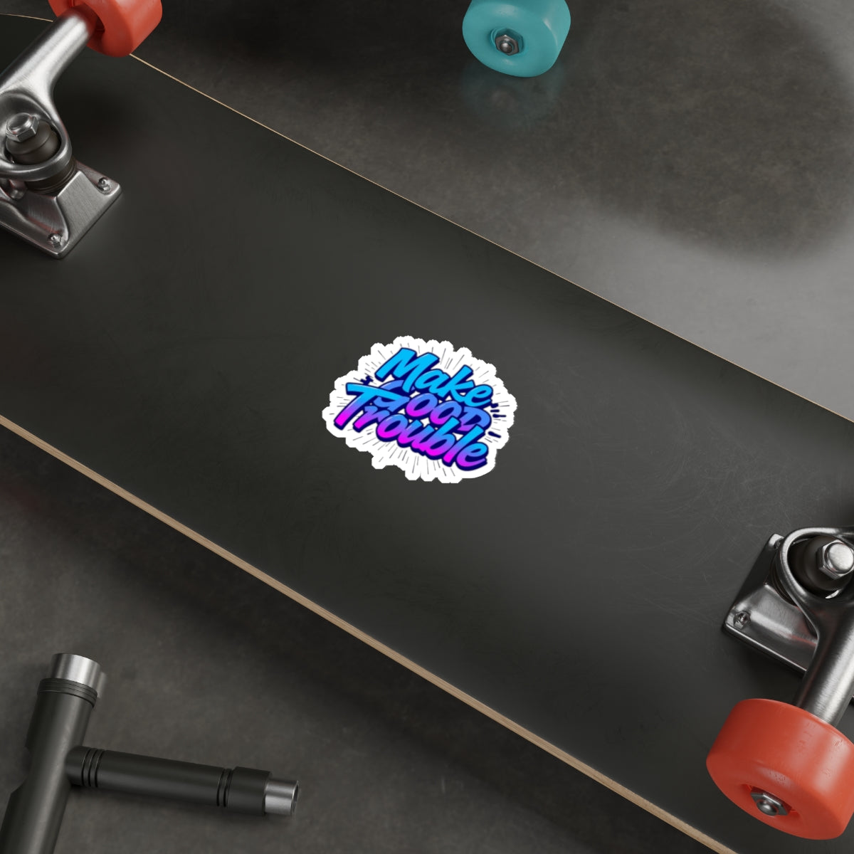Die-Cut Stickers -  Make Good Trouble-Blue and Purple Text - EqualiTees.Me