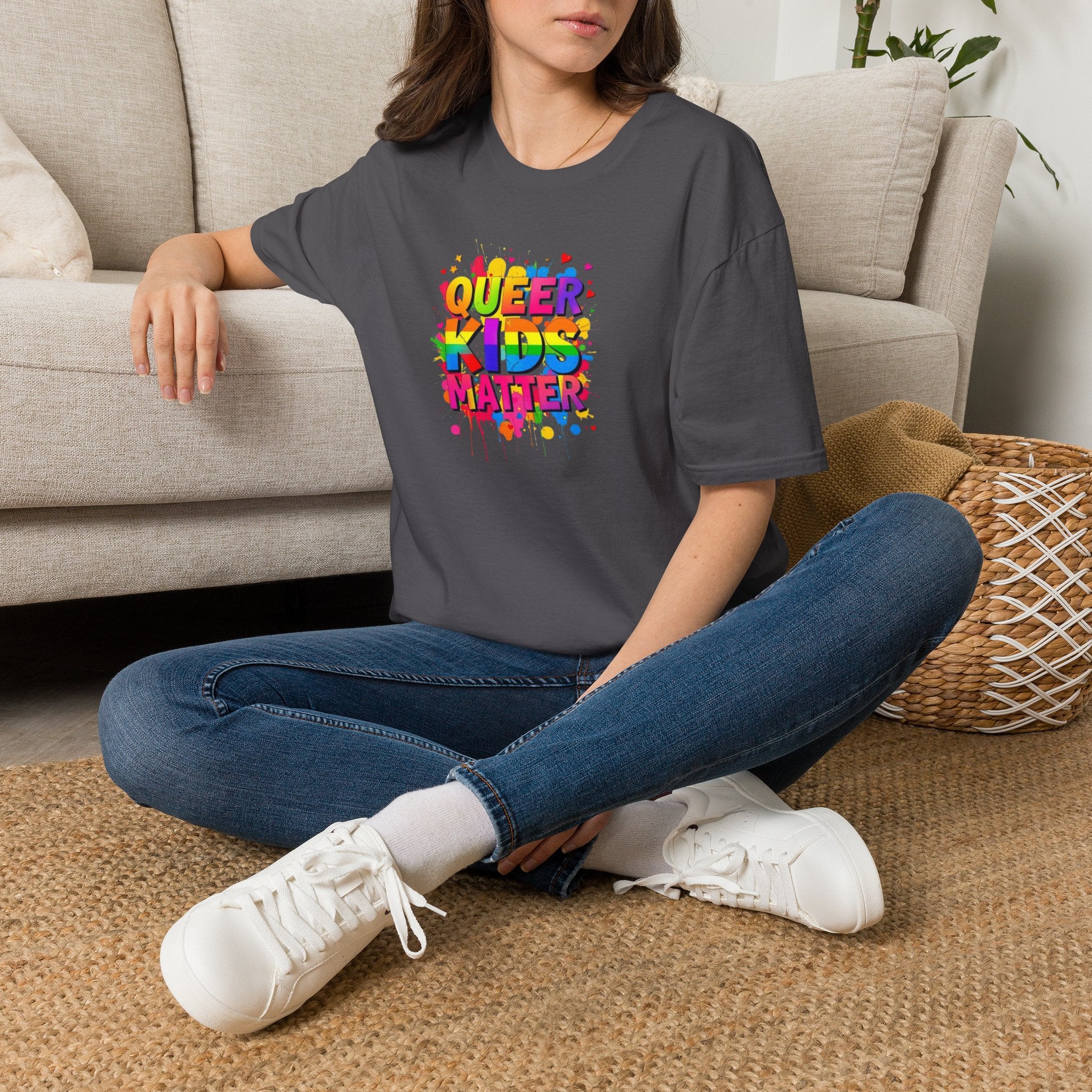 Queer Kids Matter Unisex Softstyle T-Shirt - Celebrate Inclusivity & Pride