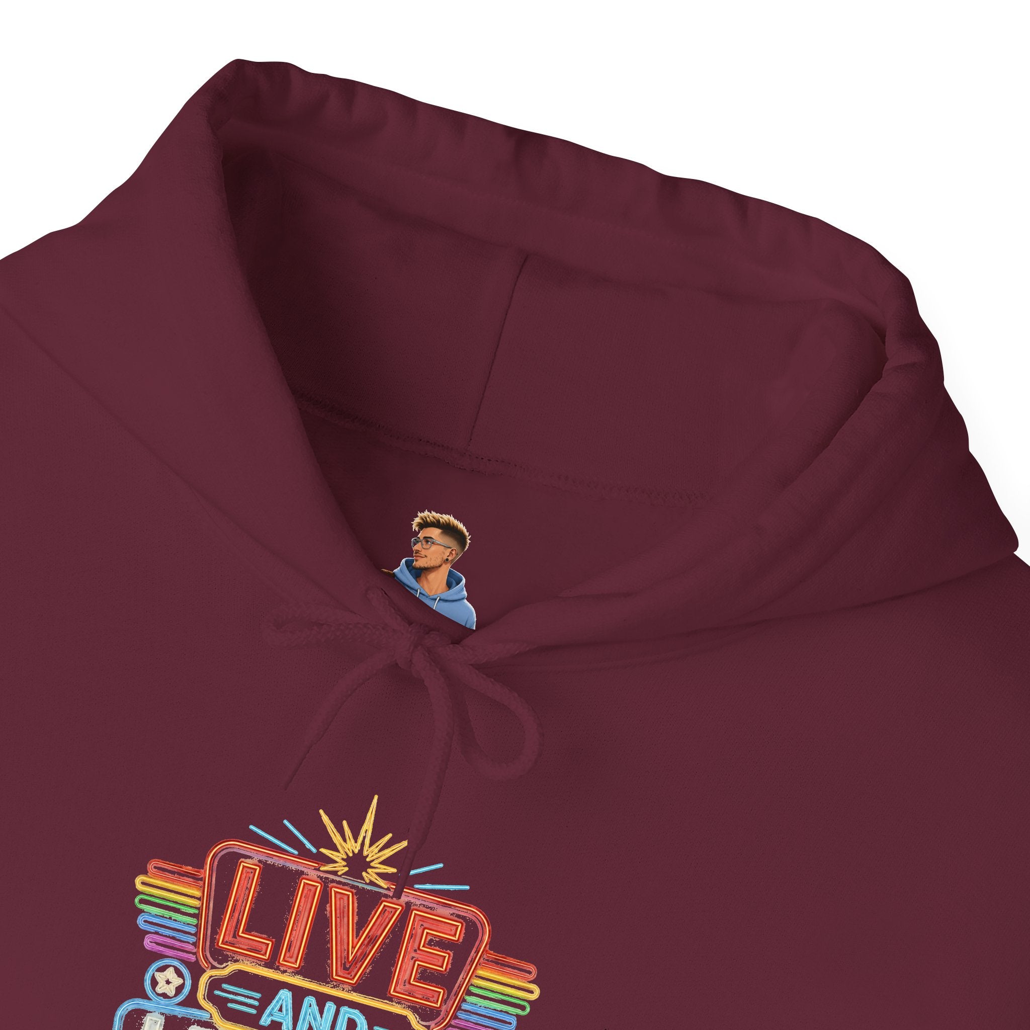 Live And Let Live Hoodie — Retro Peace Graphic Pullover
