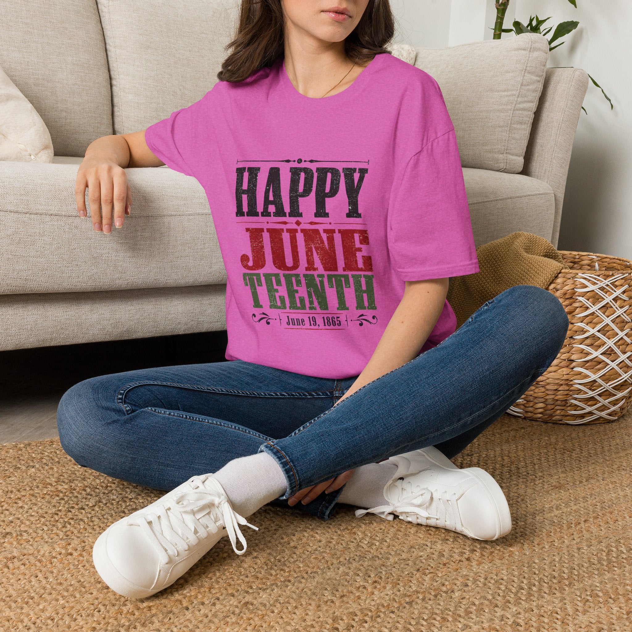 Juneteenth T-Shirt — "Happy Juneteenth" Celebration Tee