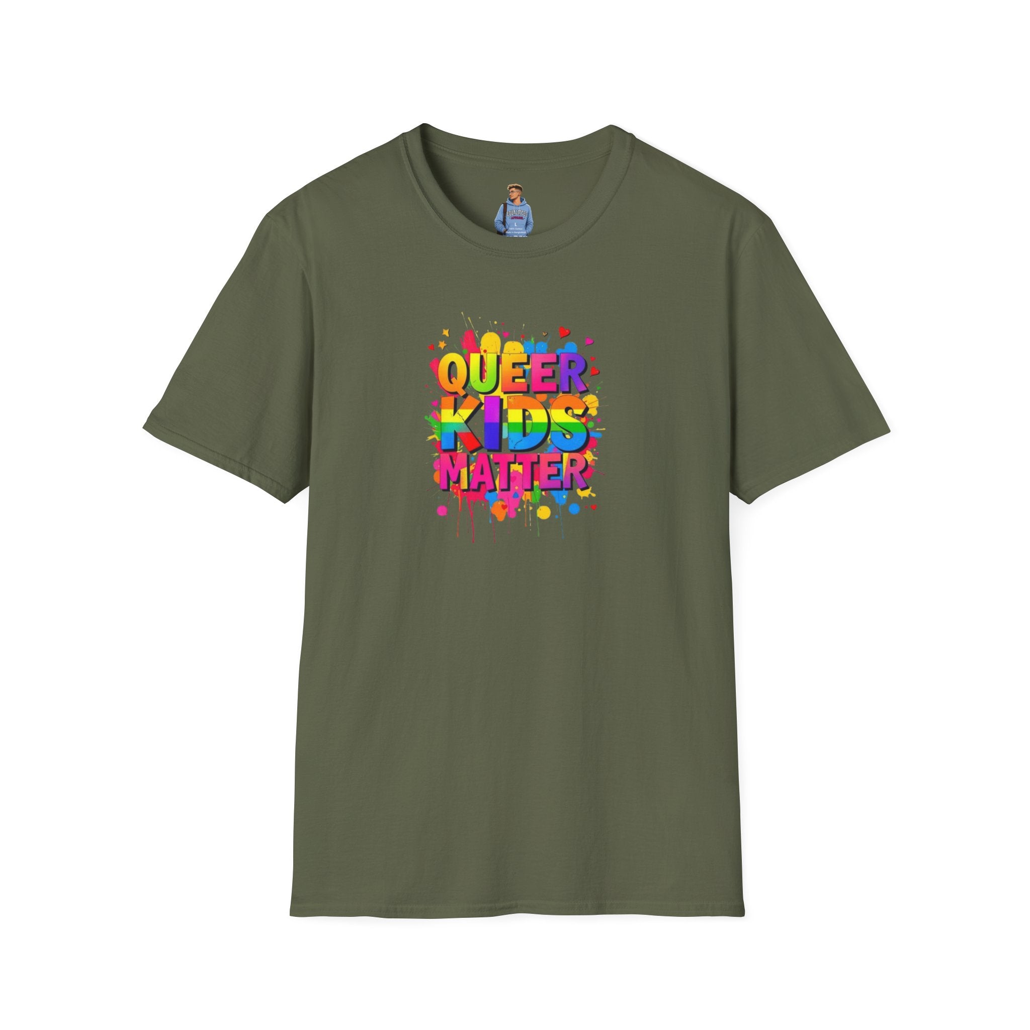 Camiseta unisex suave "Queer Kids Matter": celebra la inclusión y el orgullo