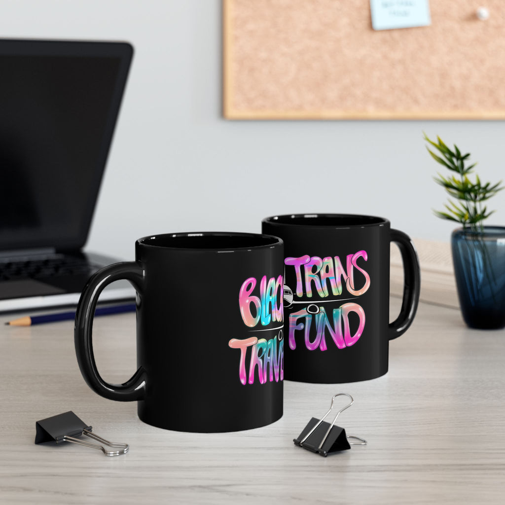 BTTF - Black Trans Travel Fund Black Ceramic Mug 11oz/15oz