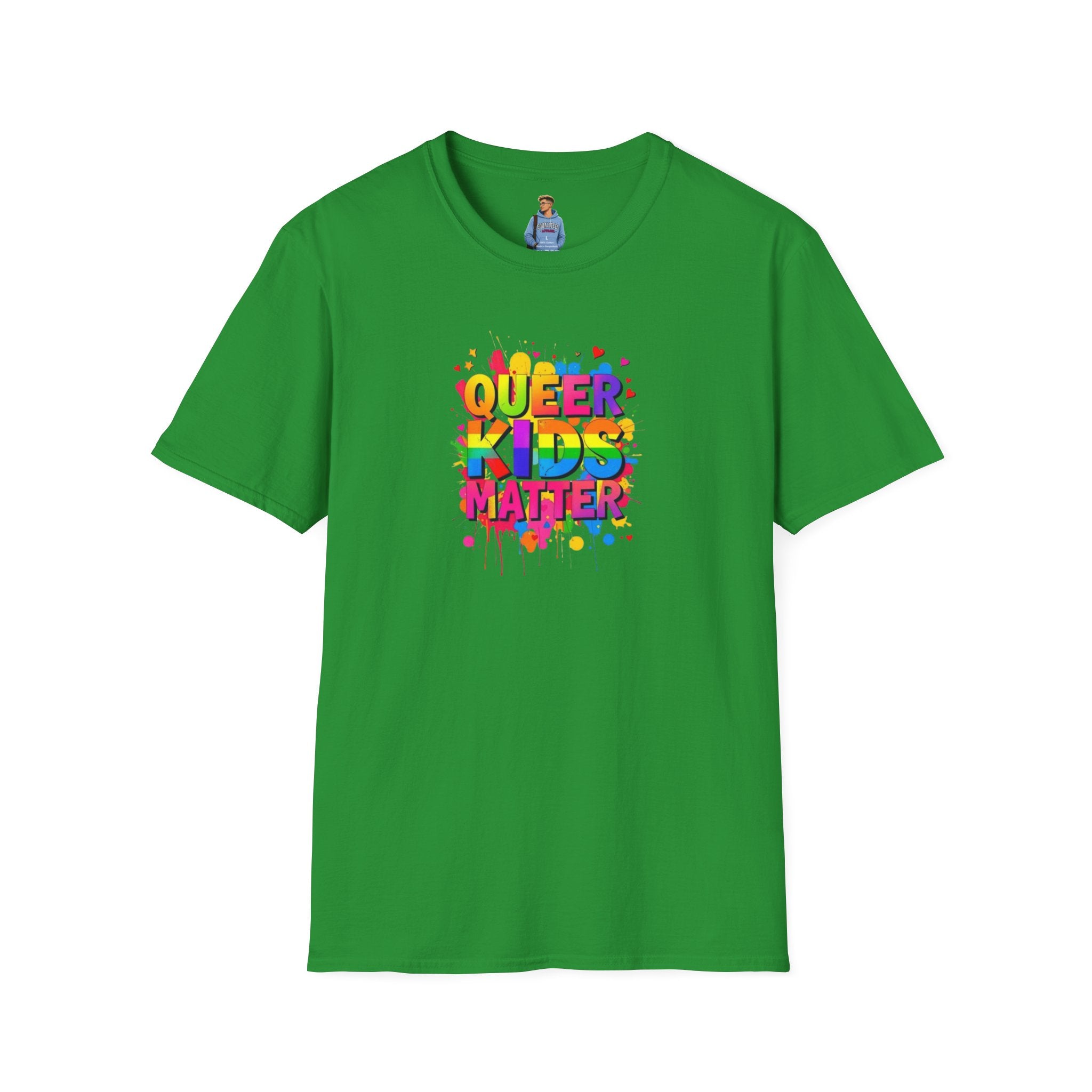 Camiseta unisex suave "Queer Kids Matter": celebra la inclusión y el orgullo