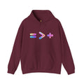 Equality is Greater than Division Neon Style Pullover Hoodie