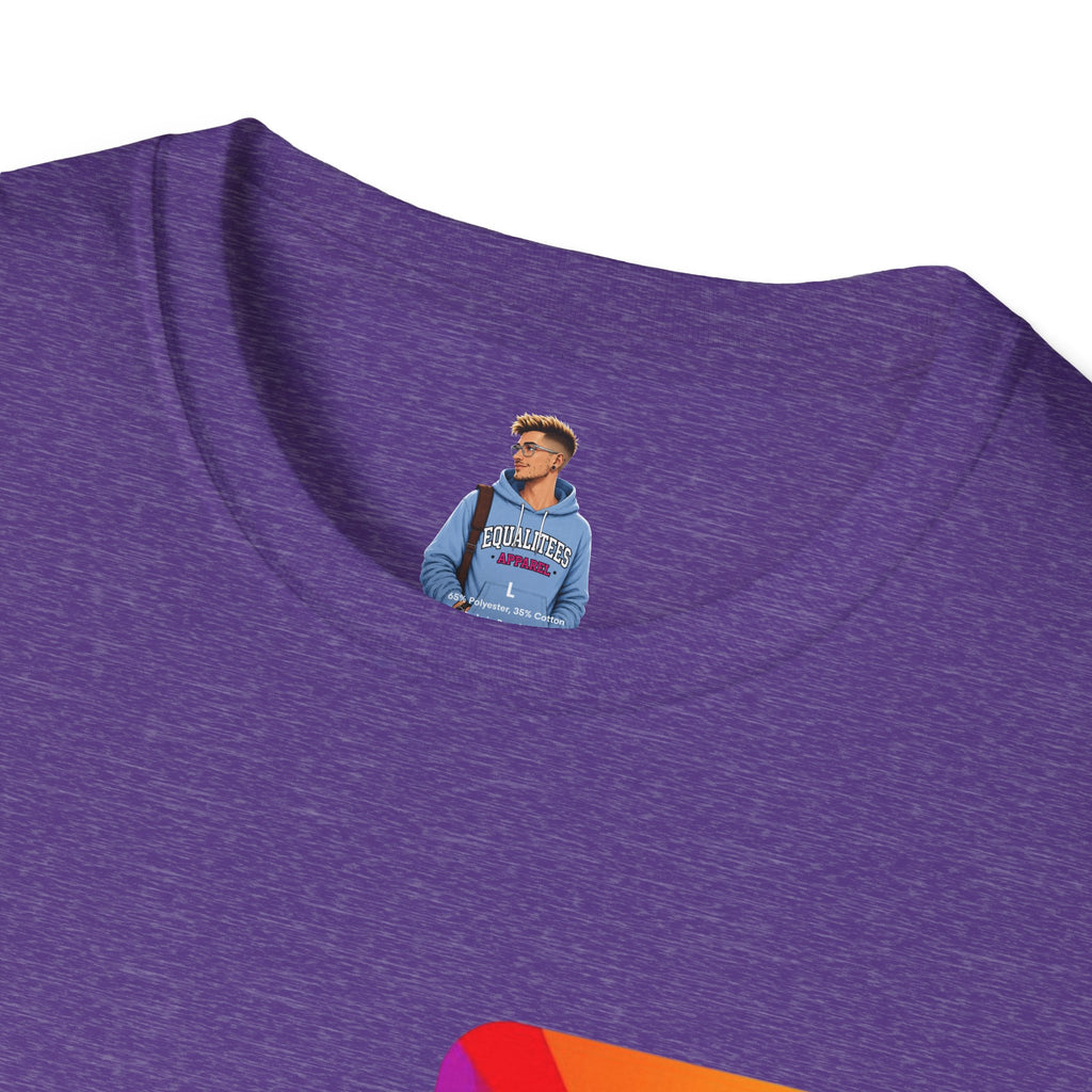 Pride-Theme Unisex Softstyle T-Shirt - "True freedom is Equality for ALL"