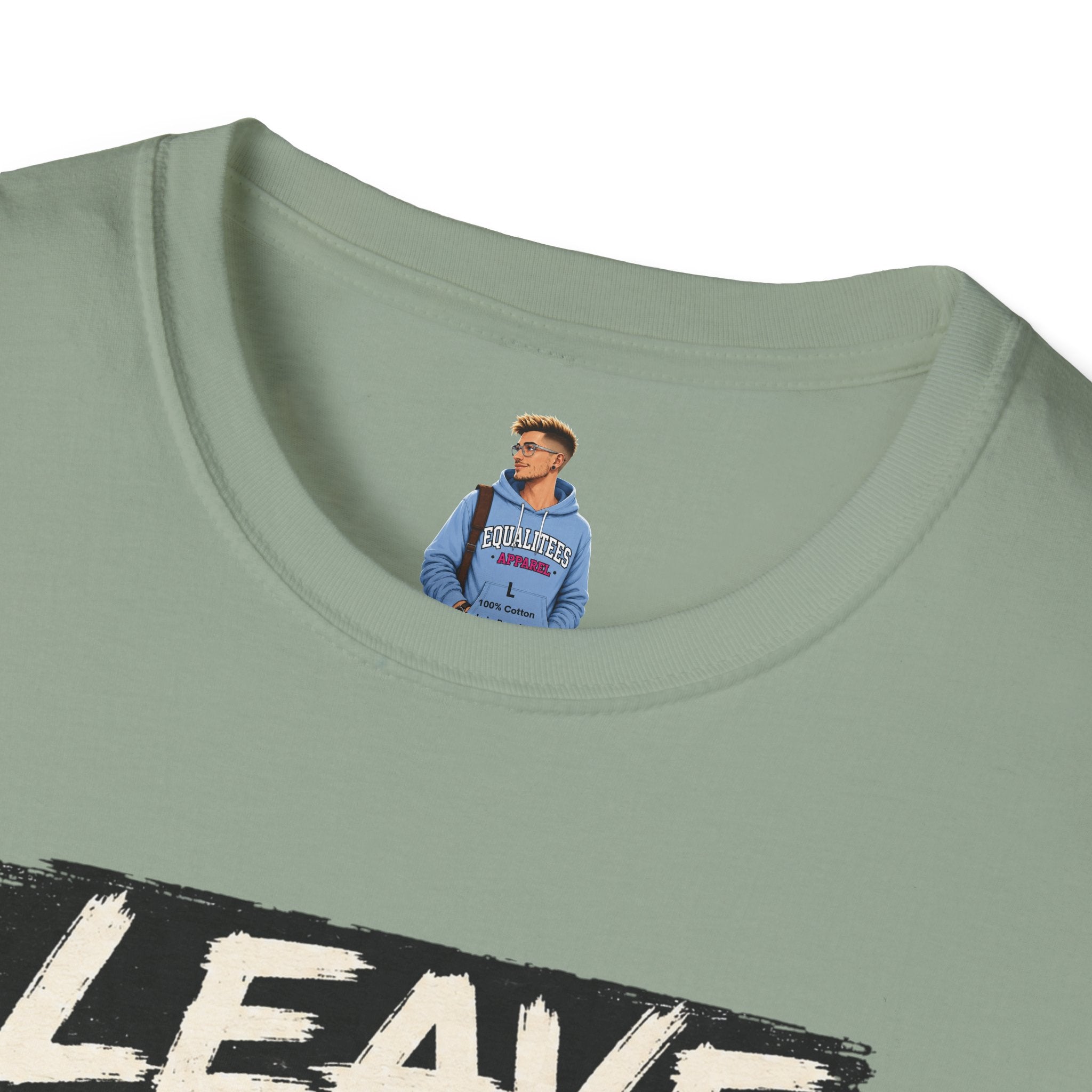 T-Shirt — "Leave Black People Alone" Social Justice Statement Tee