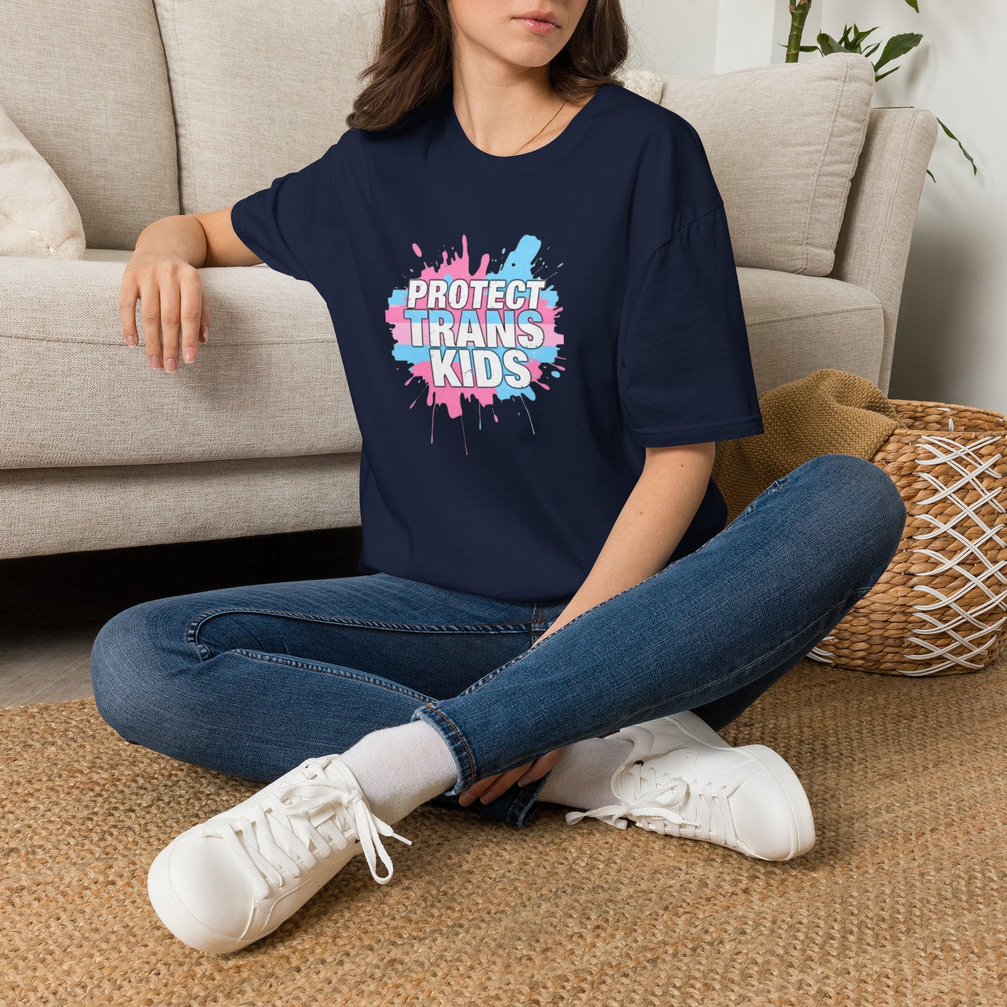 Camiseta unisex infantil "Protect Trans" - Ropa de apoyo LGBTQ+