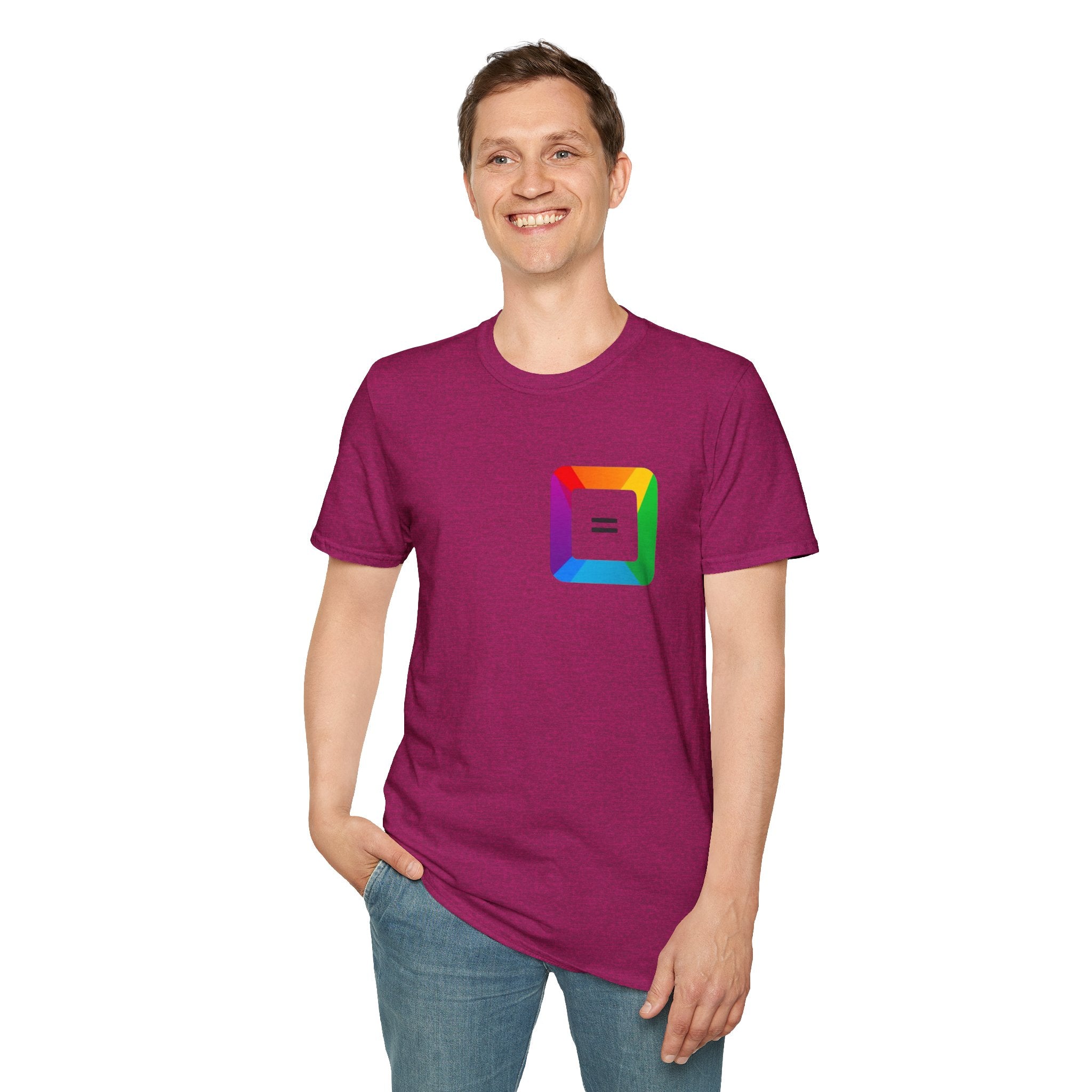 Pride-Theme Unisex Softstyle T-Shirt - "True freedom is Equality for ALL"