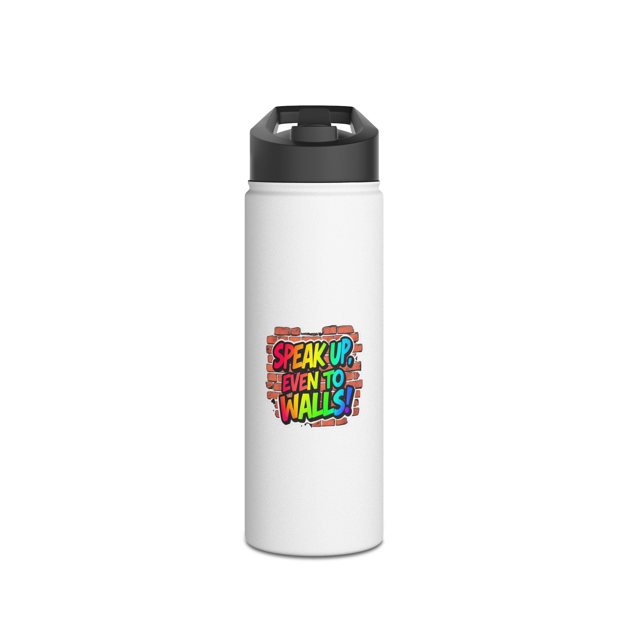 Teaching While Queer Stainless Steel Water Bottle - Perfect for Educators and Allies - EqualiTees.Me