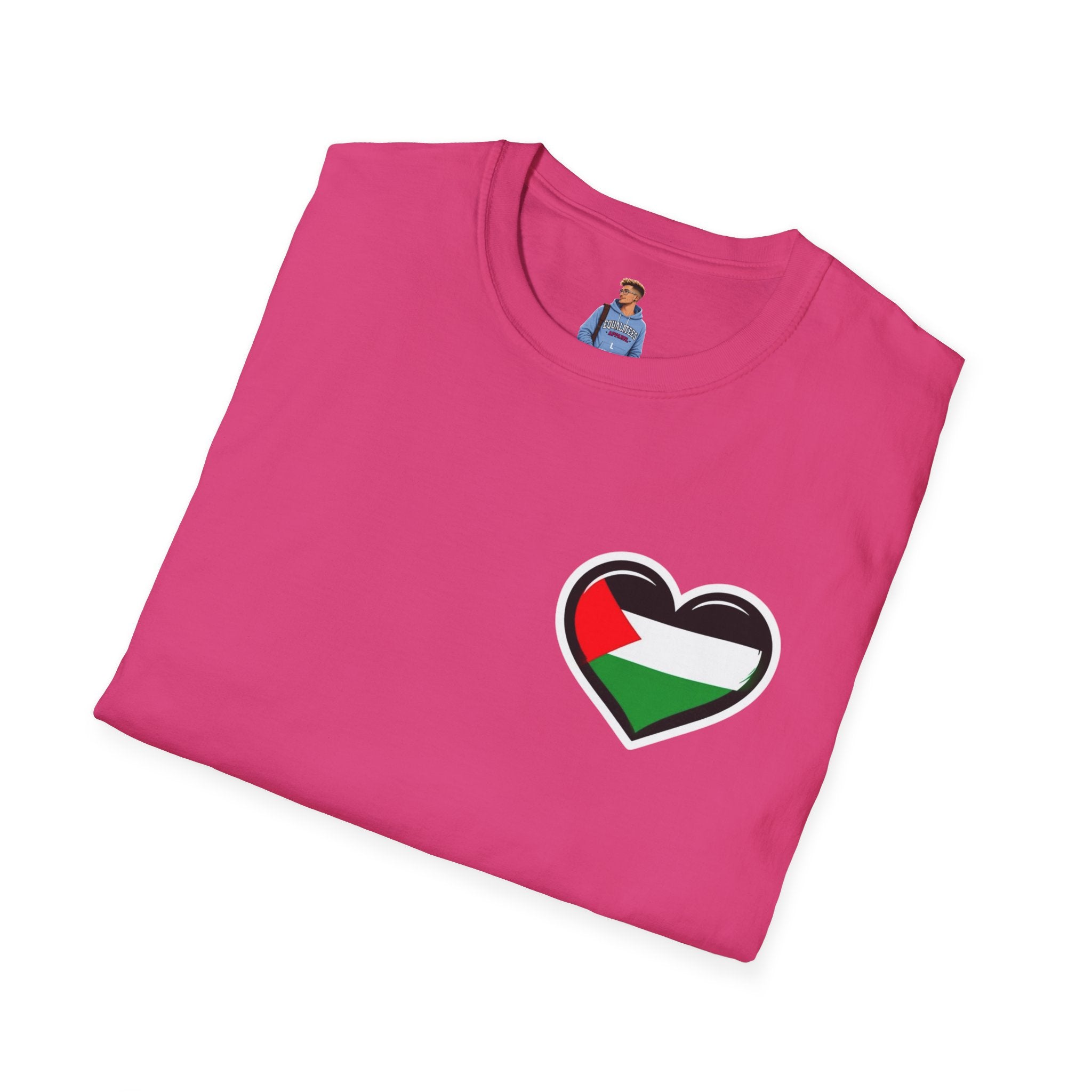 Camiseta unisex de estilo suave: "Apoya a Gaza y todos somos Palestina".