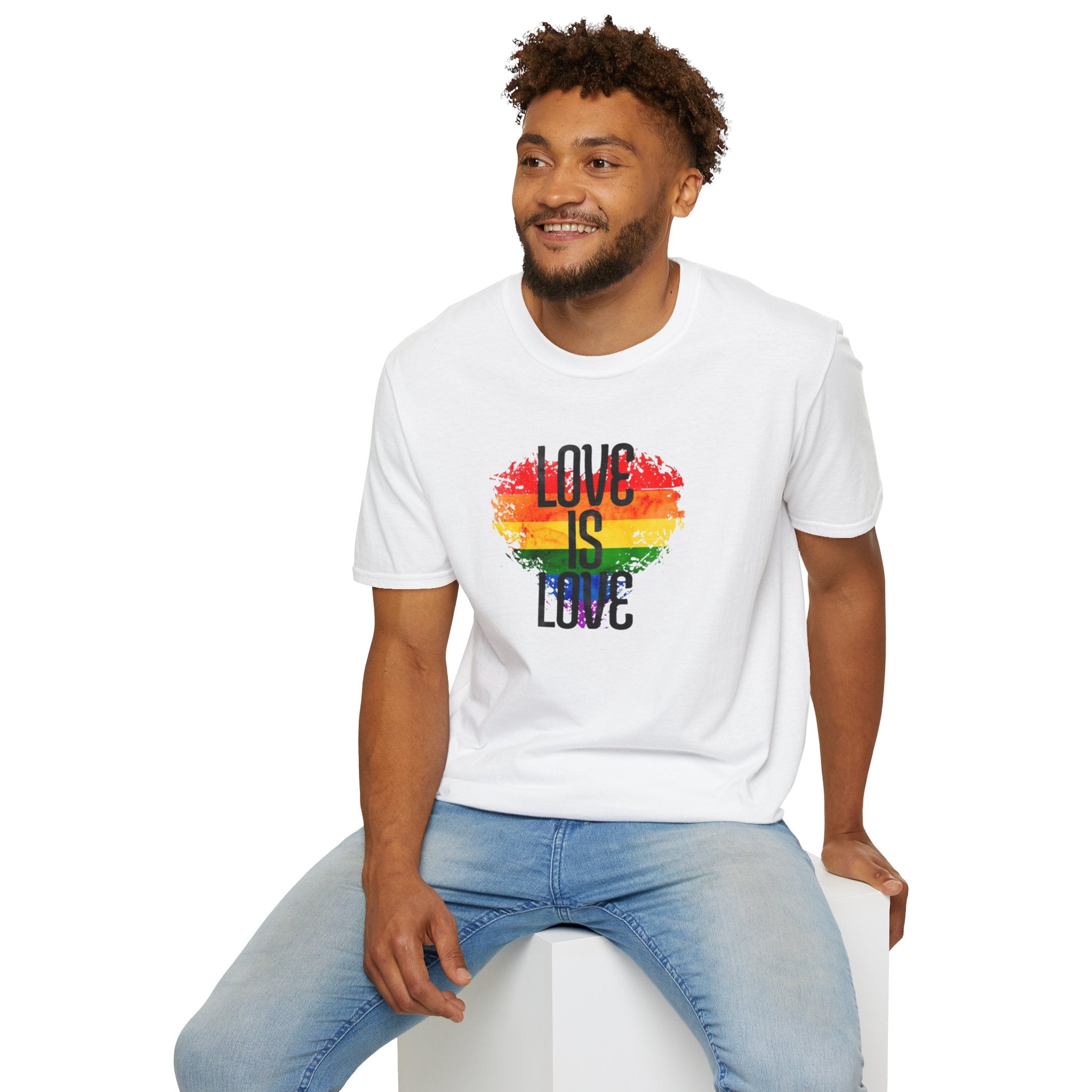 Pride Love Is Love Unisex Softstyle T-Shirt