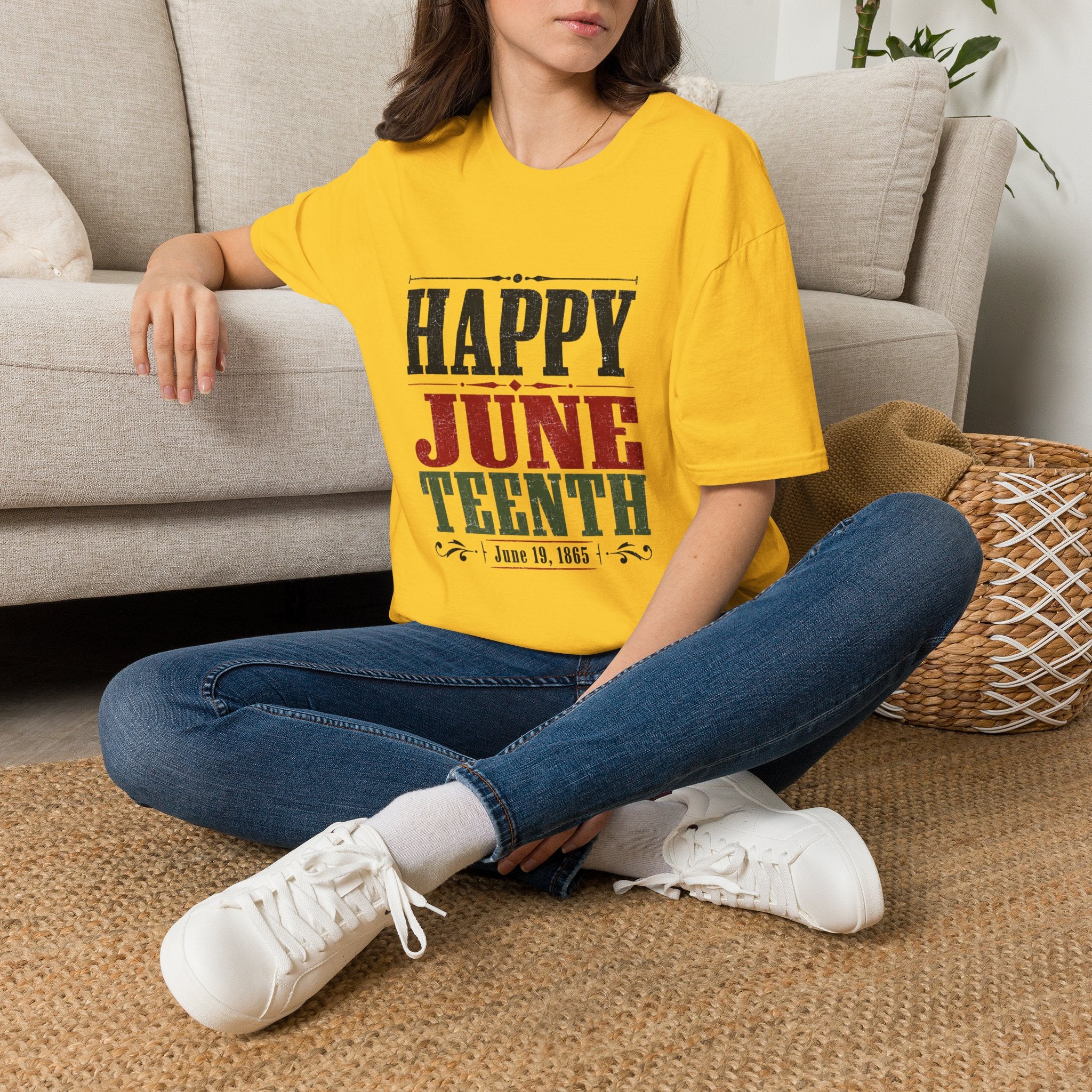 Juneteenth T-Shirt — "Happy Juneteenth" Celebration Tee