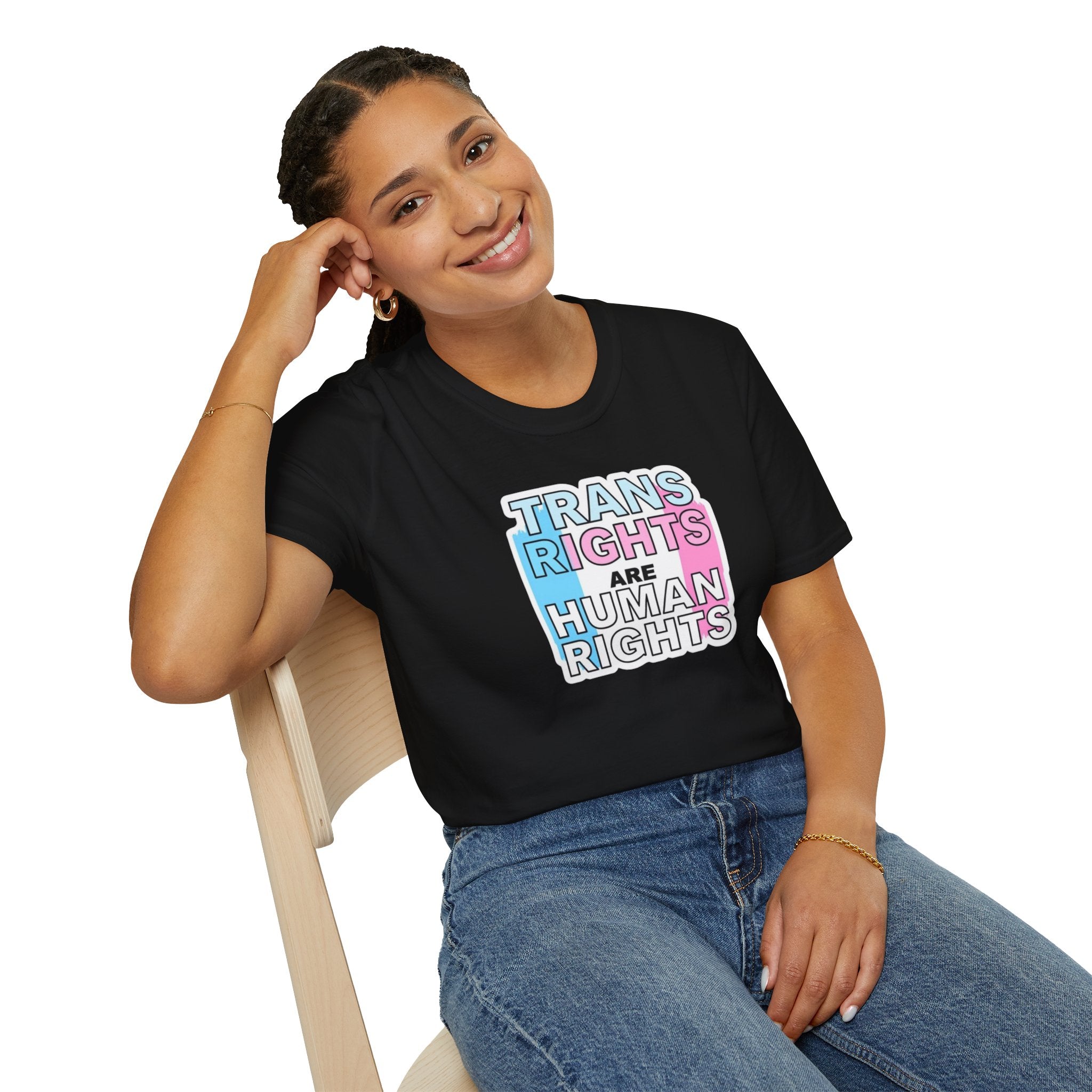 Trans Rights Unisex Softstyle T-Shirt - Support Equality & Trans Rights