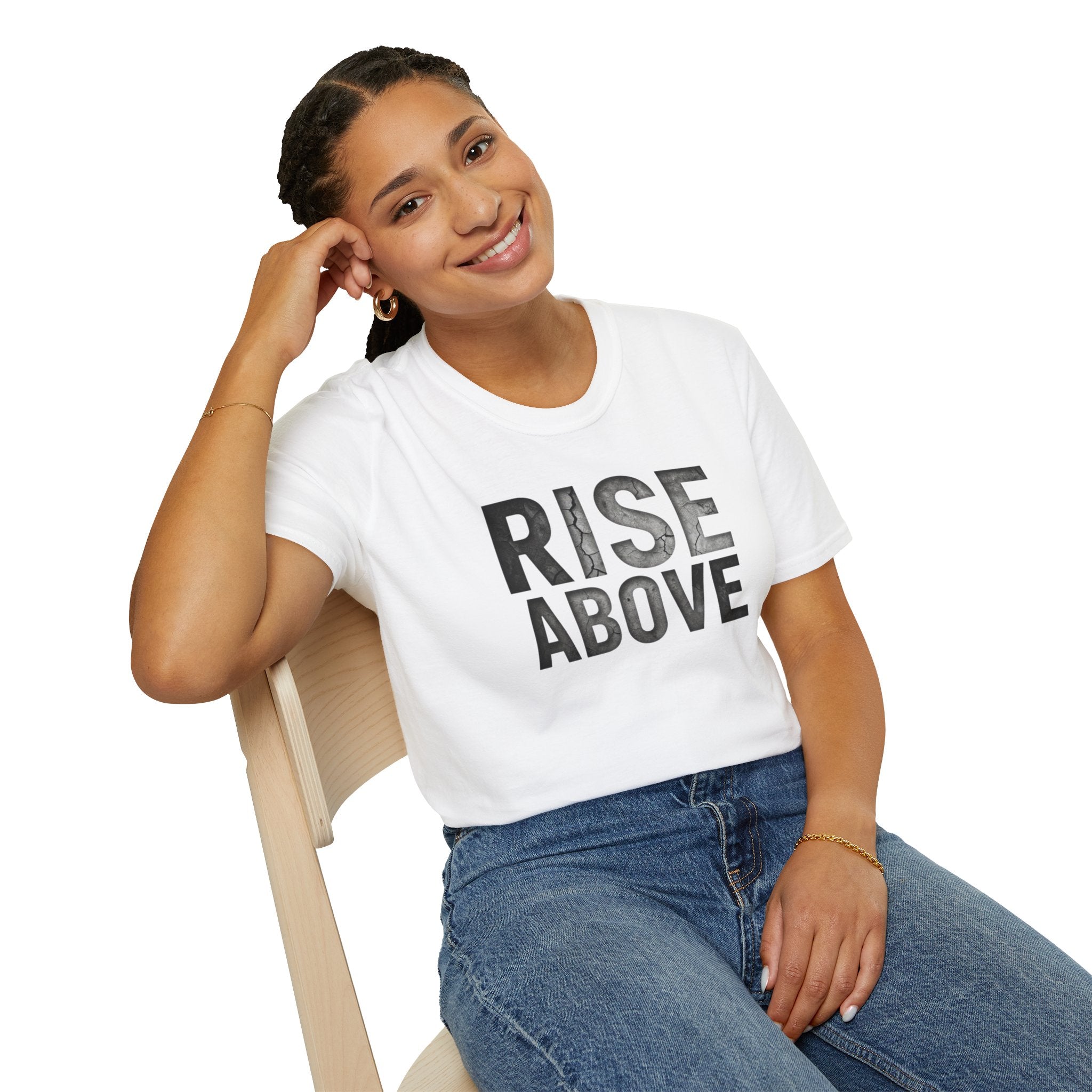 Rise Above Motivational Graphic T-Shirt