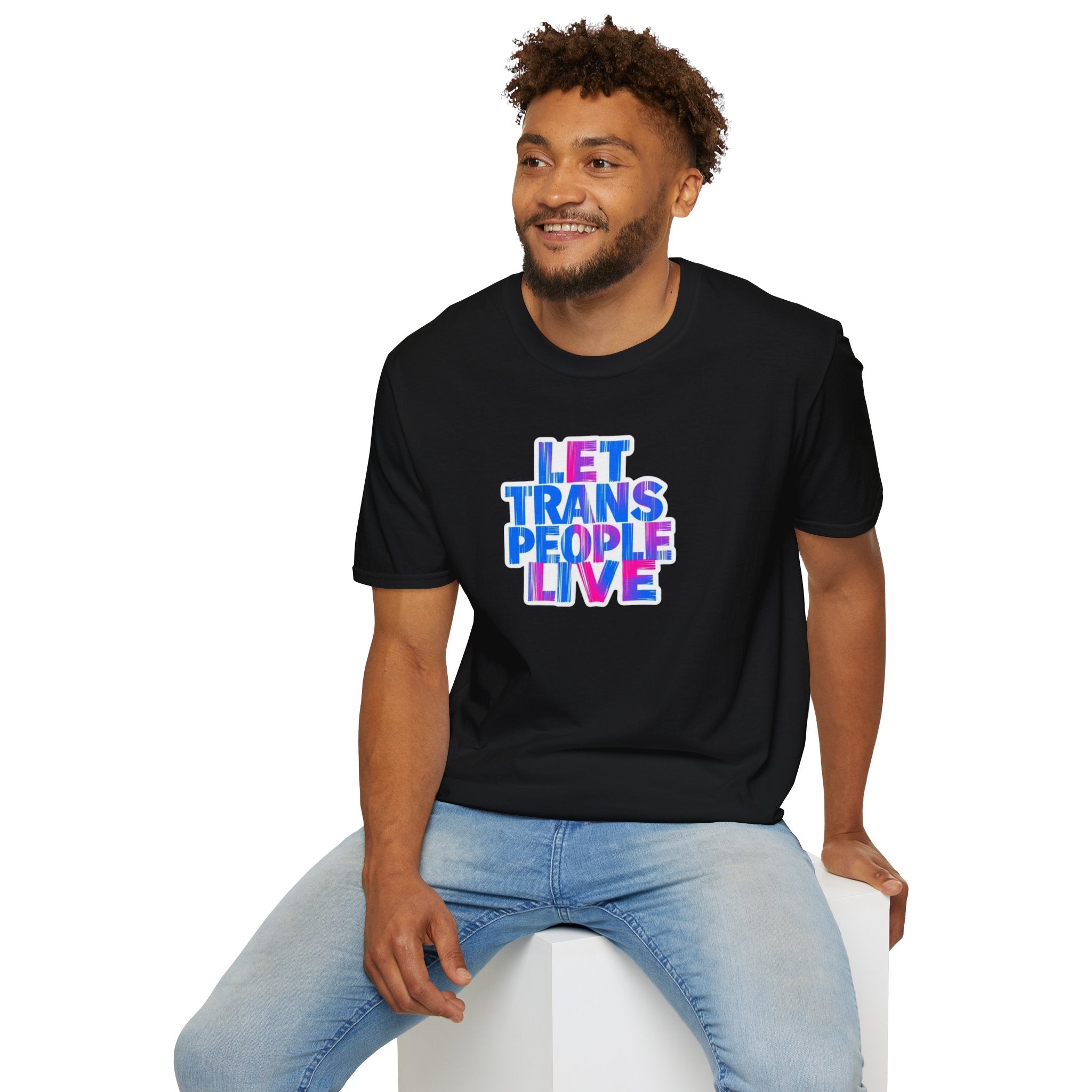 Let Trans People Live Unisex Softstyle T-Shirt