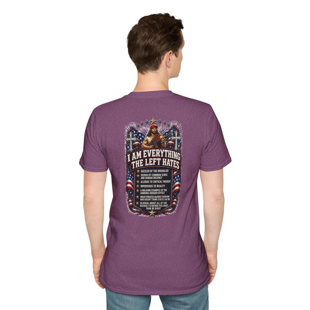 Star Spangled Awesome Graphic Tee ("Proud to Be Delusional Bootlicking Nazi Trash")