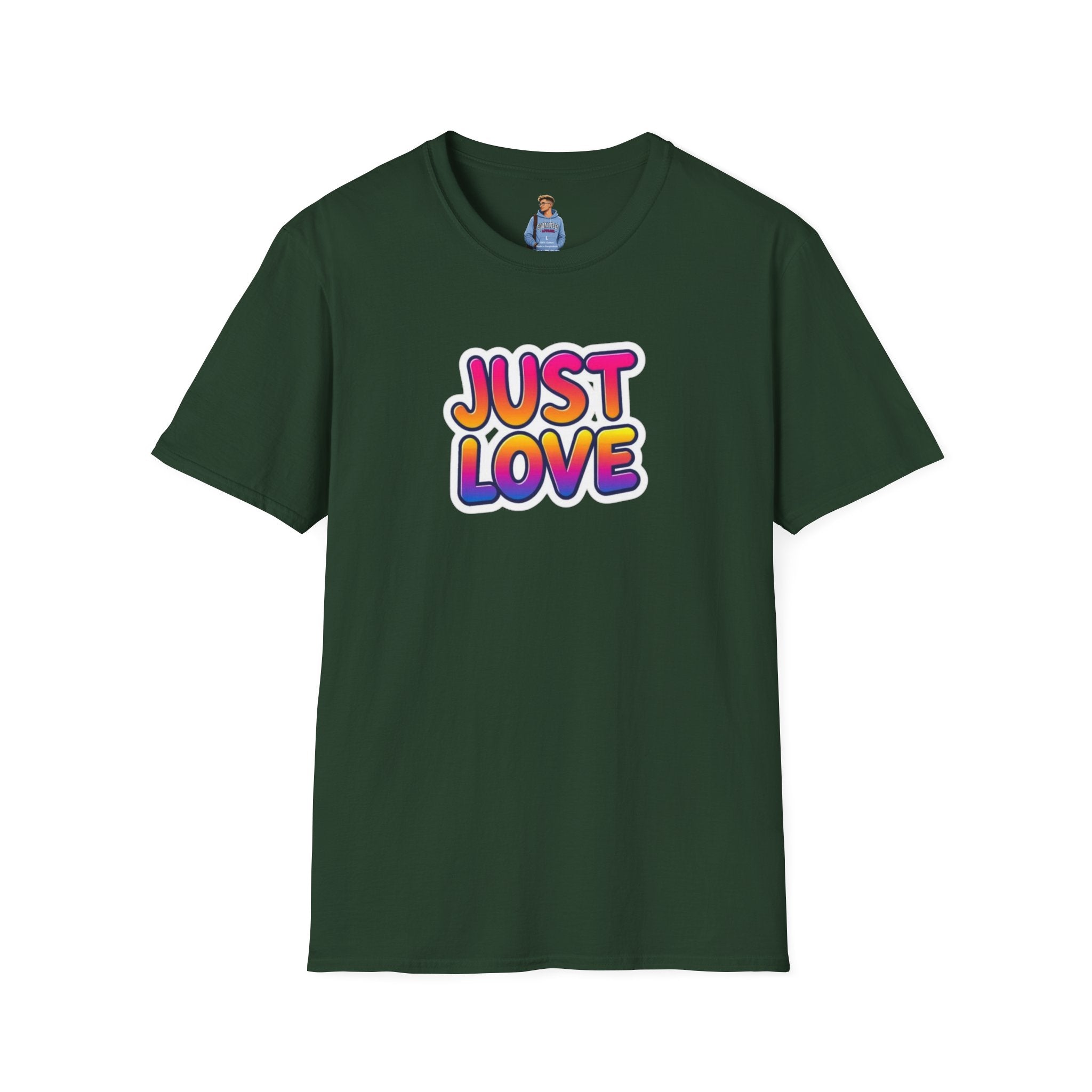 Just Love Unisex Softstyle T-Shirt | Perfect for Pride, Anniversaries, and Everyday Wear