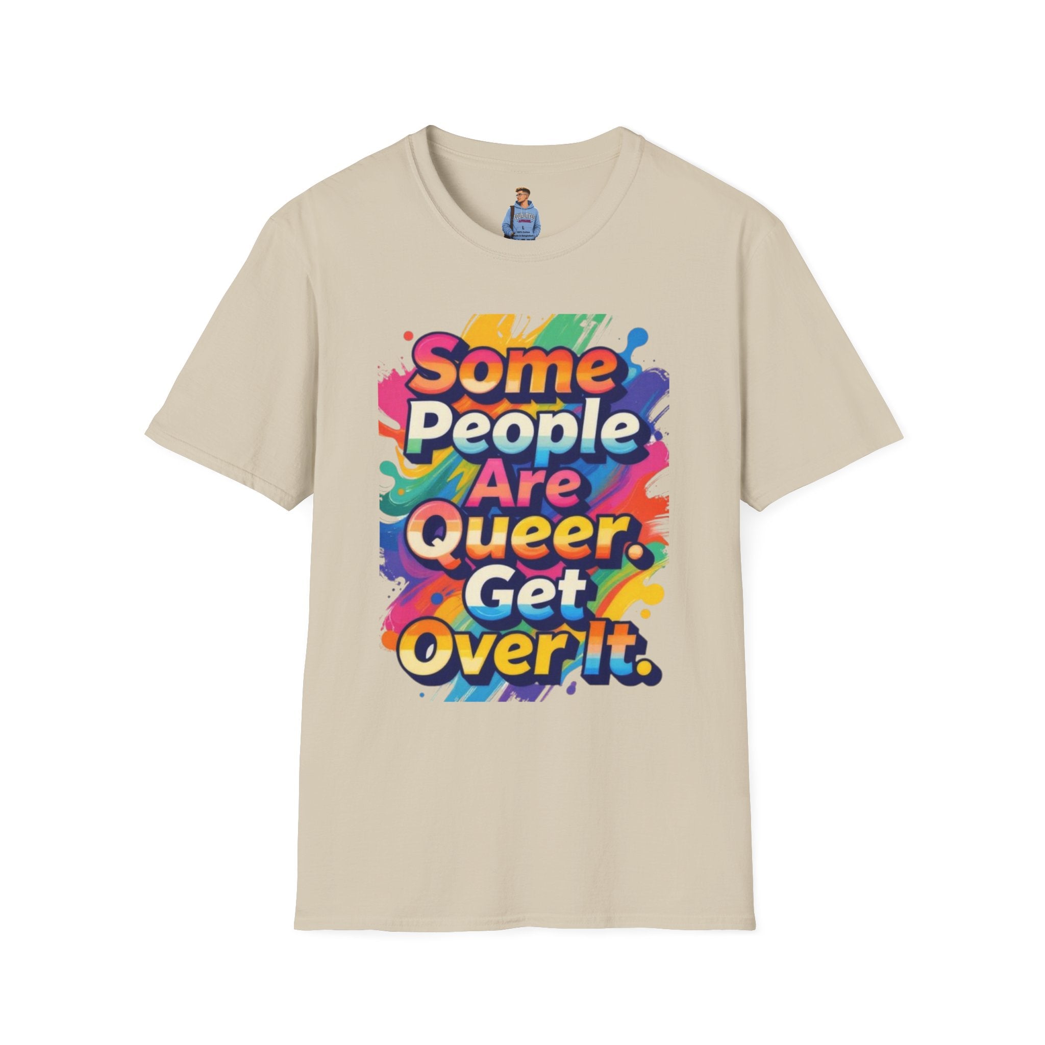 Some People Are Queer T-Shirt Rainbow Graphic