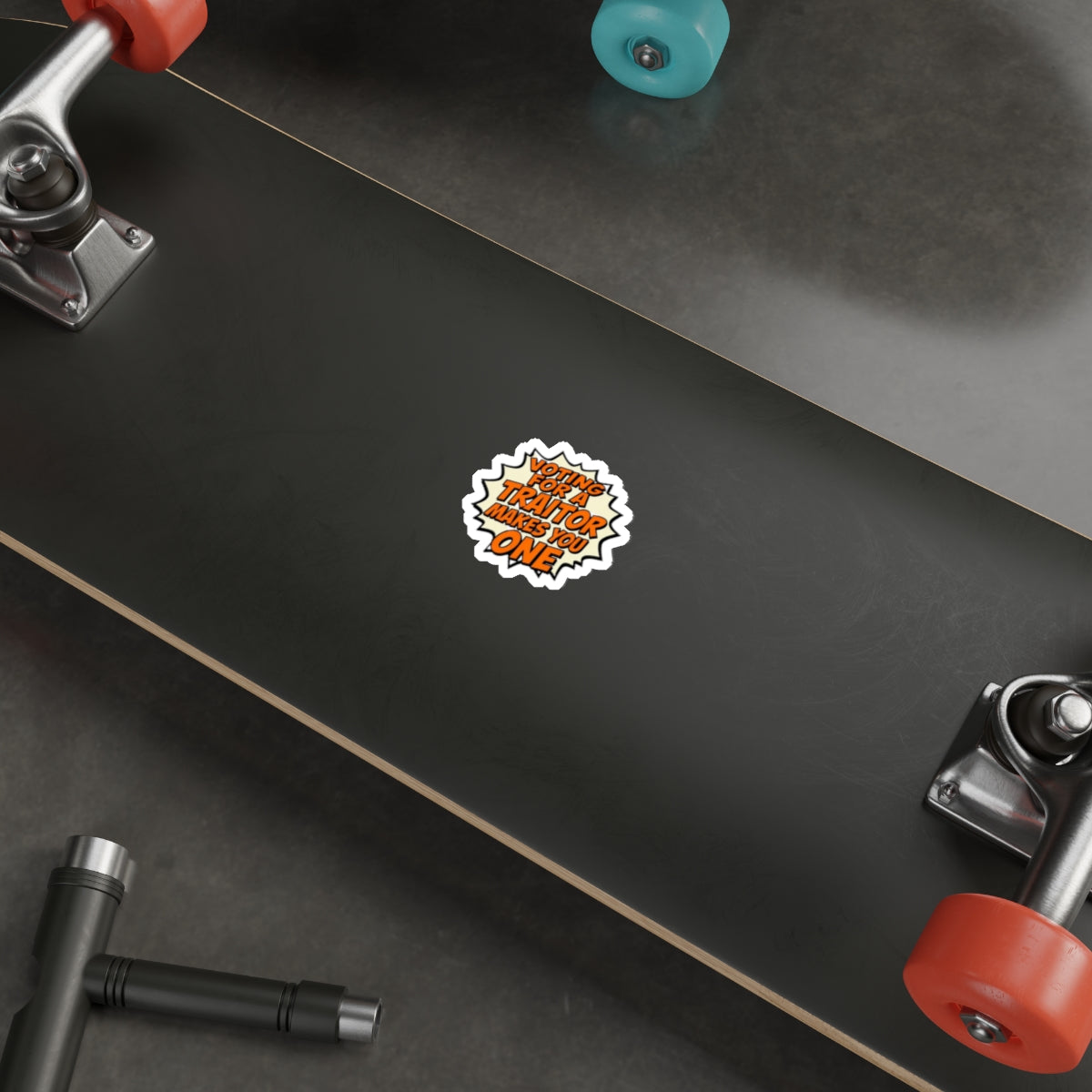 Voting for a Traitor Die-Cut Sticker - EqualiTees.Me
