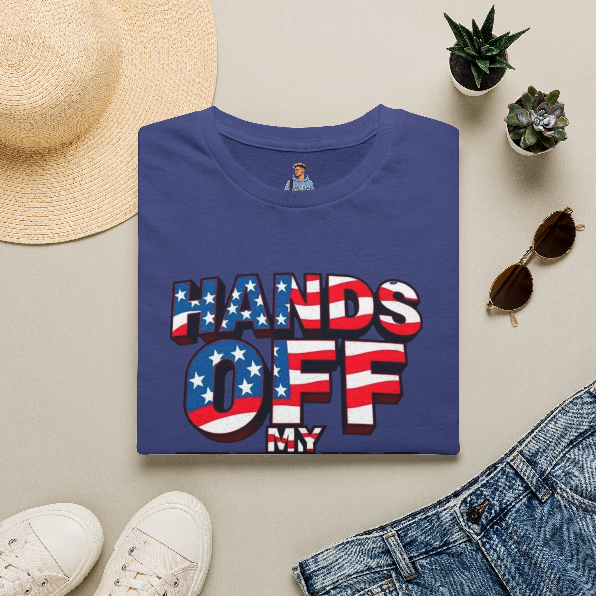 Hands Off My Future Political Statement Tee