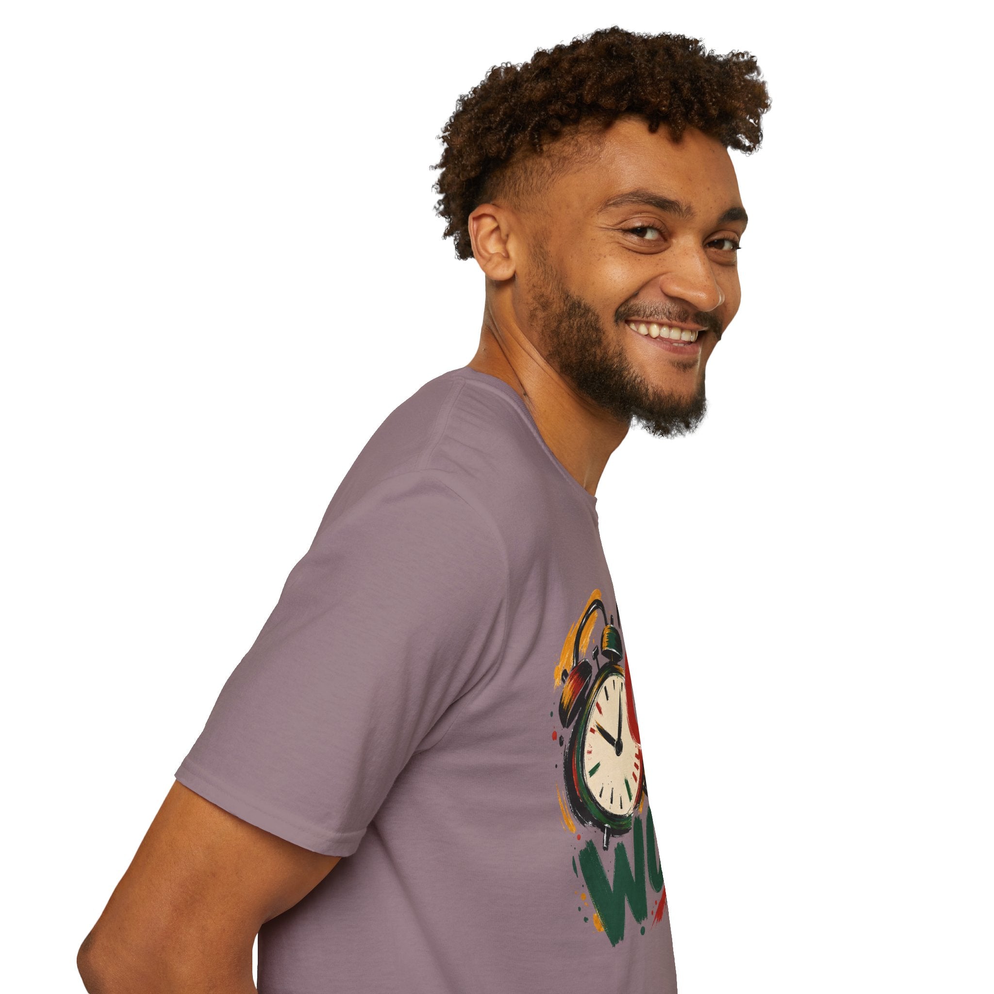 T-Shirt — "It's Good To Be Woke" Graphic Tee (Alarm Clock Design)
