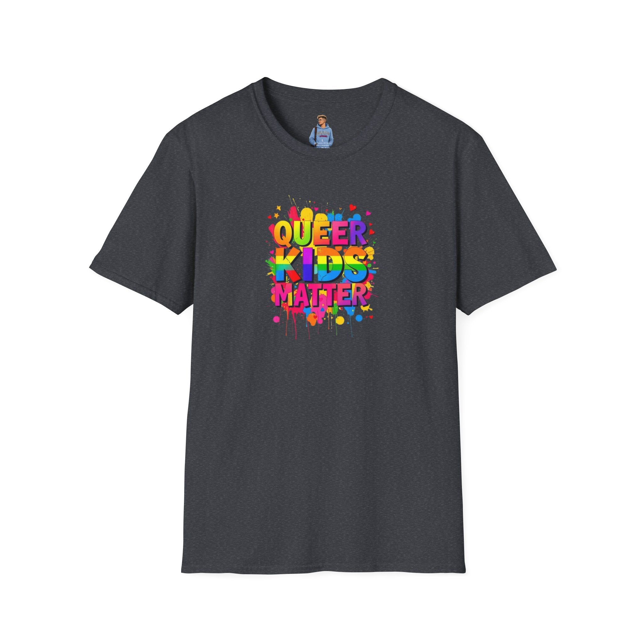 Camiseta unisex suave "Queer Kids Matter": celebra la inclusión y el orgullo