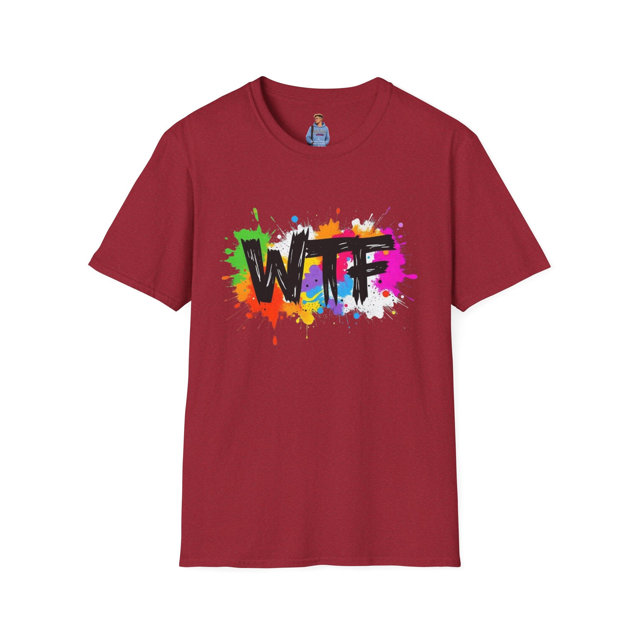 Bold Rainbow WTF Color Splash T-Shirt