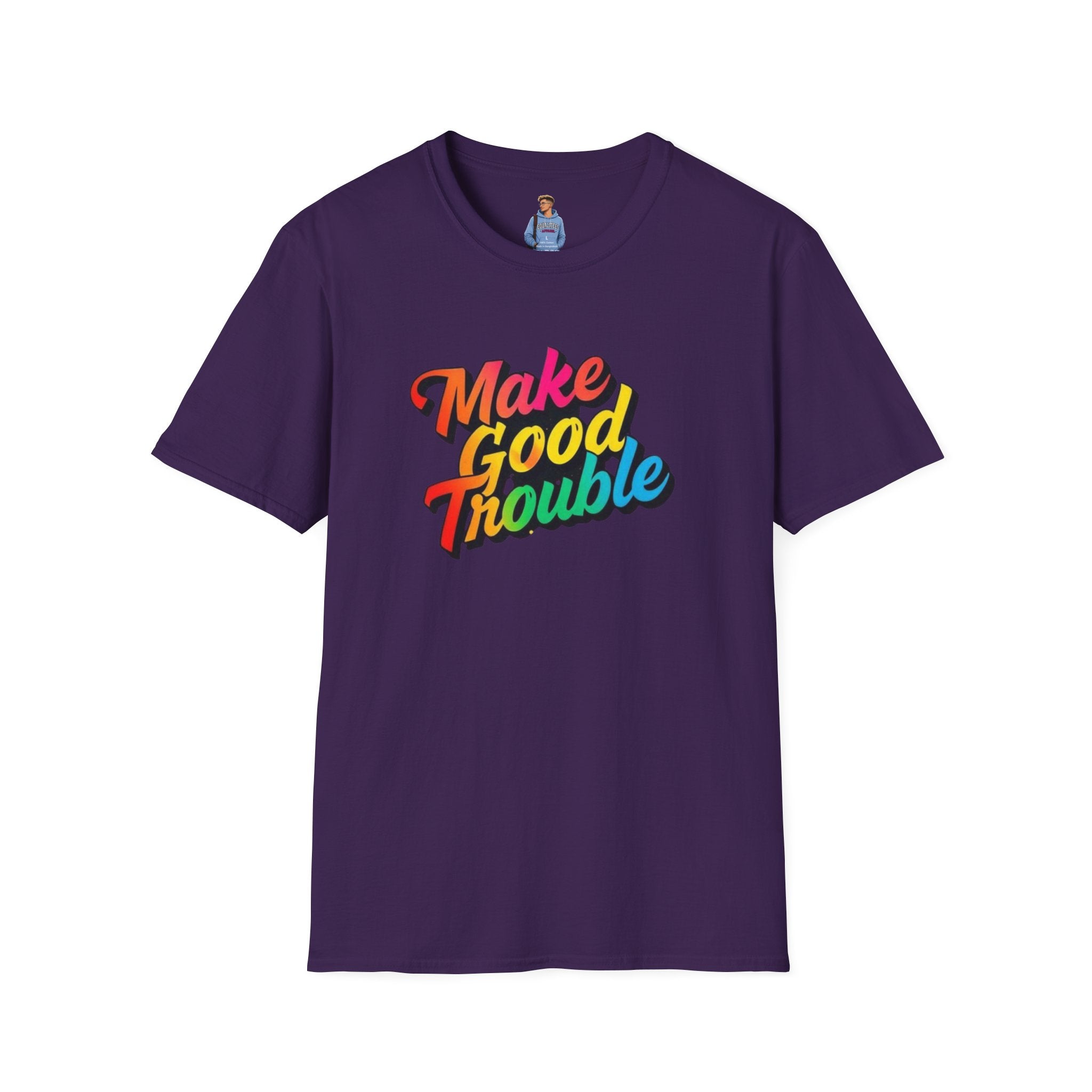 Make Good Trouble' Rainbow T-Shirt