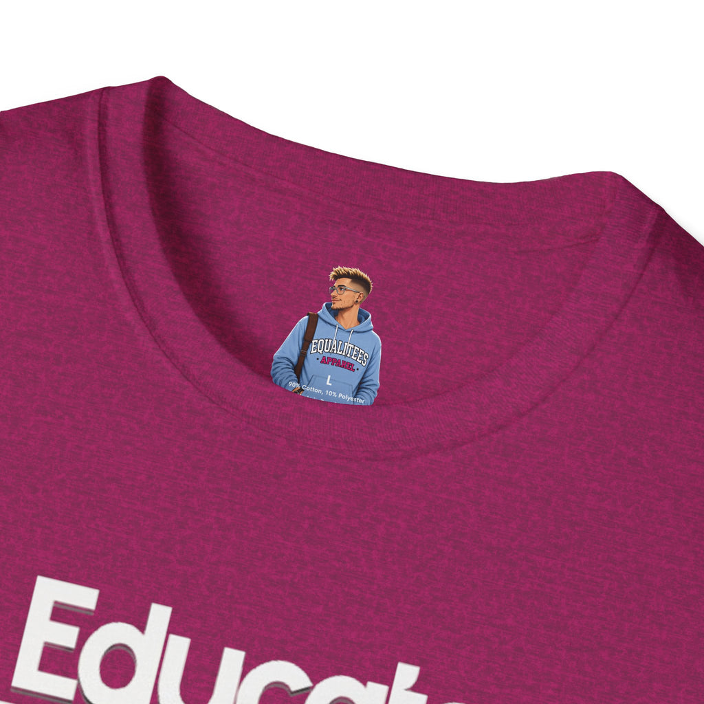 Educate. Advocate. Celebrate. Minimalist Pride T-Shirt