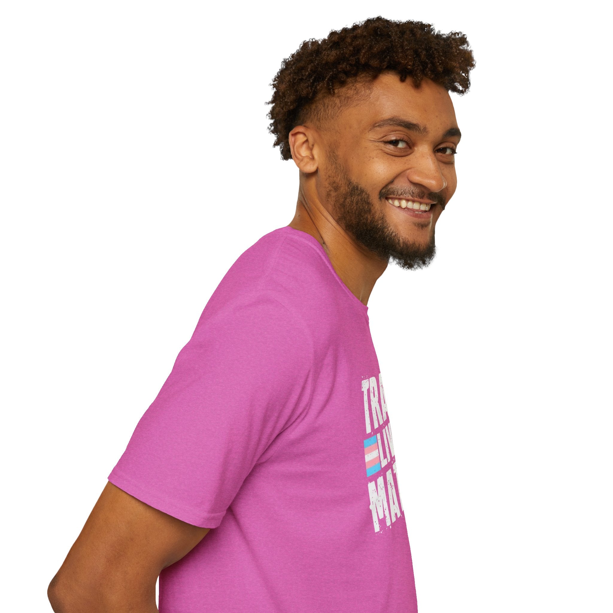 Trans Lives Matter Unisex Softstyle T-Shirt - Support LGBTQ+ Rights