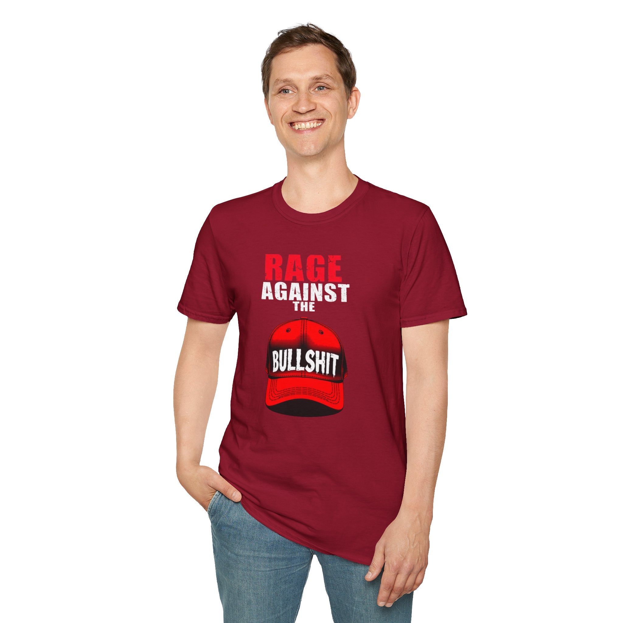 Camiseta unisex Softstyle - Camiseta gráfica "Rage Against the BS"