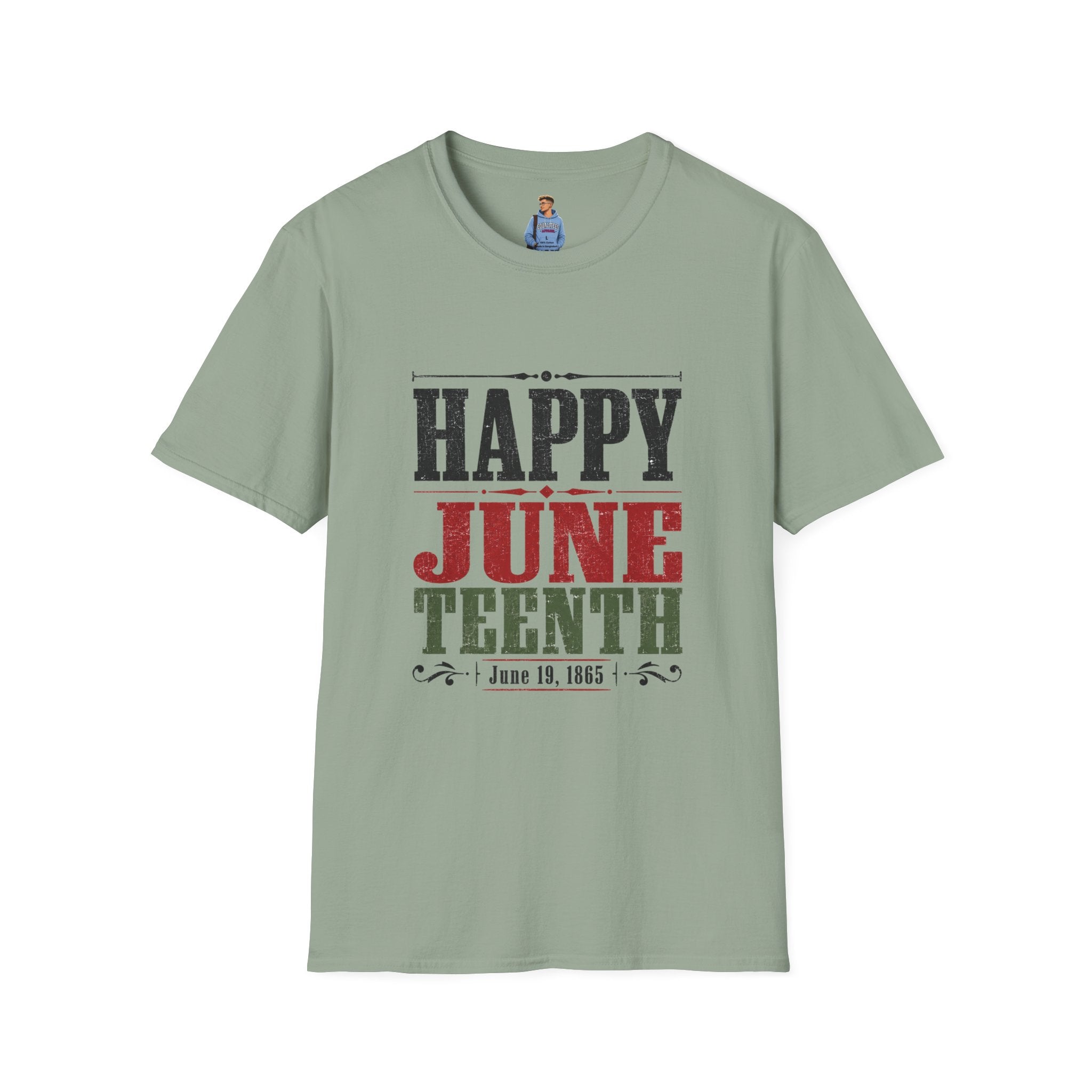 Juneteenth T-Shirt — "Happy Juneteenth" Celebration Tee