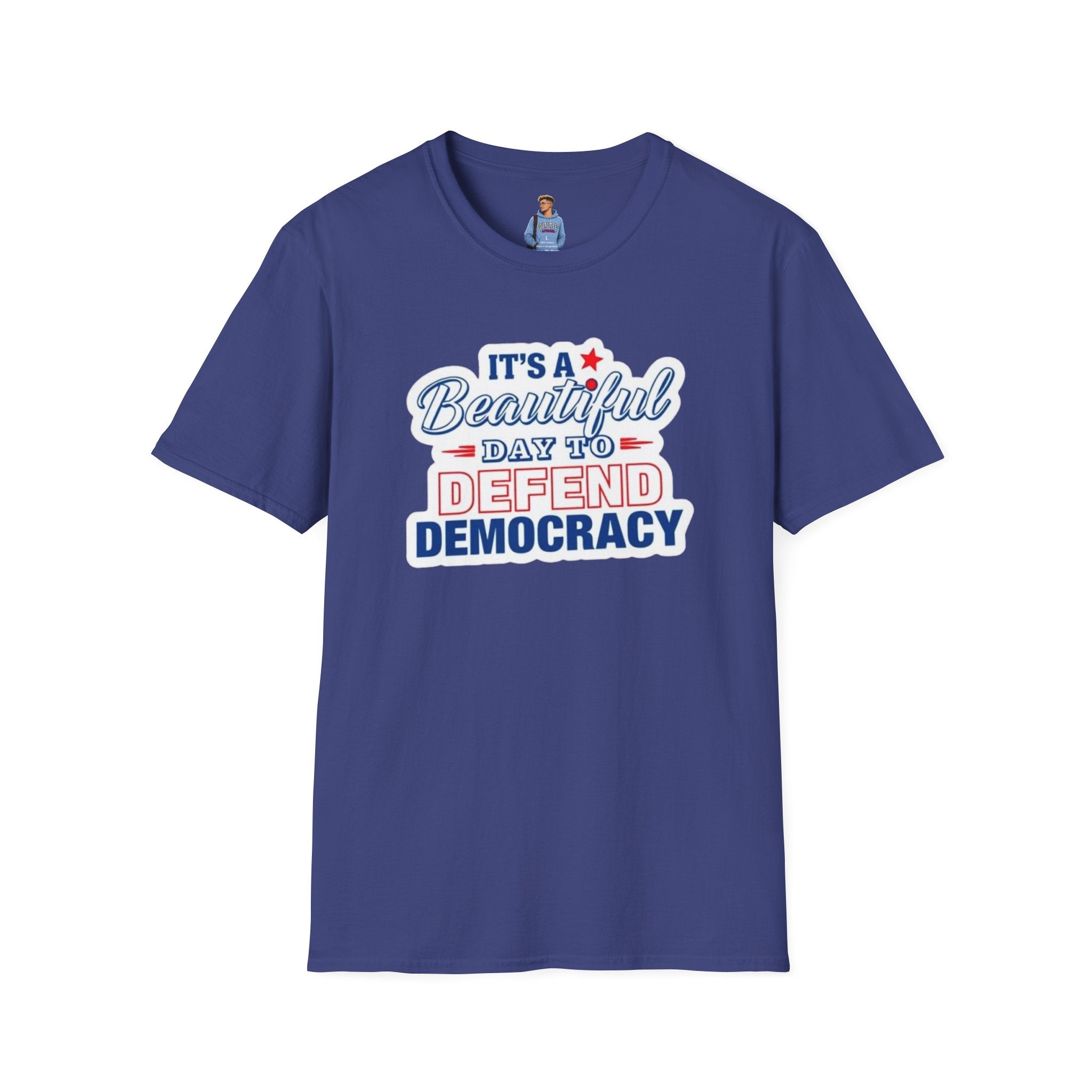 Camiseta unisex suave "Defend Democracy": perfecta para el activismo y el uso diario.