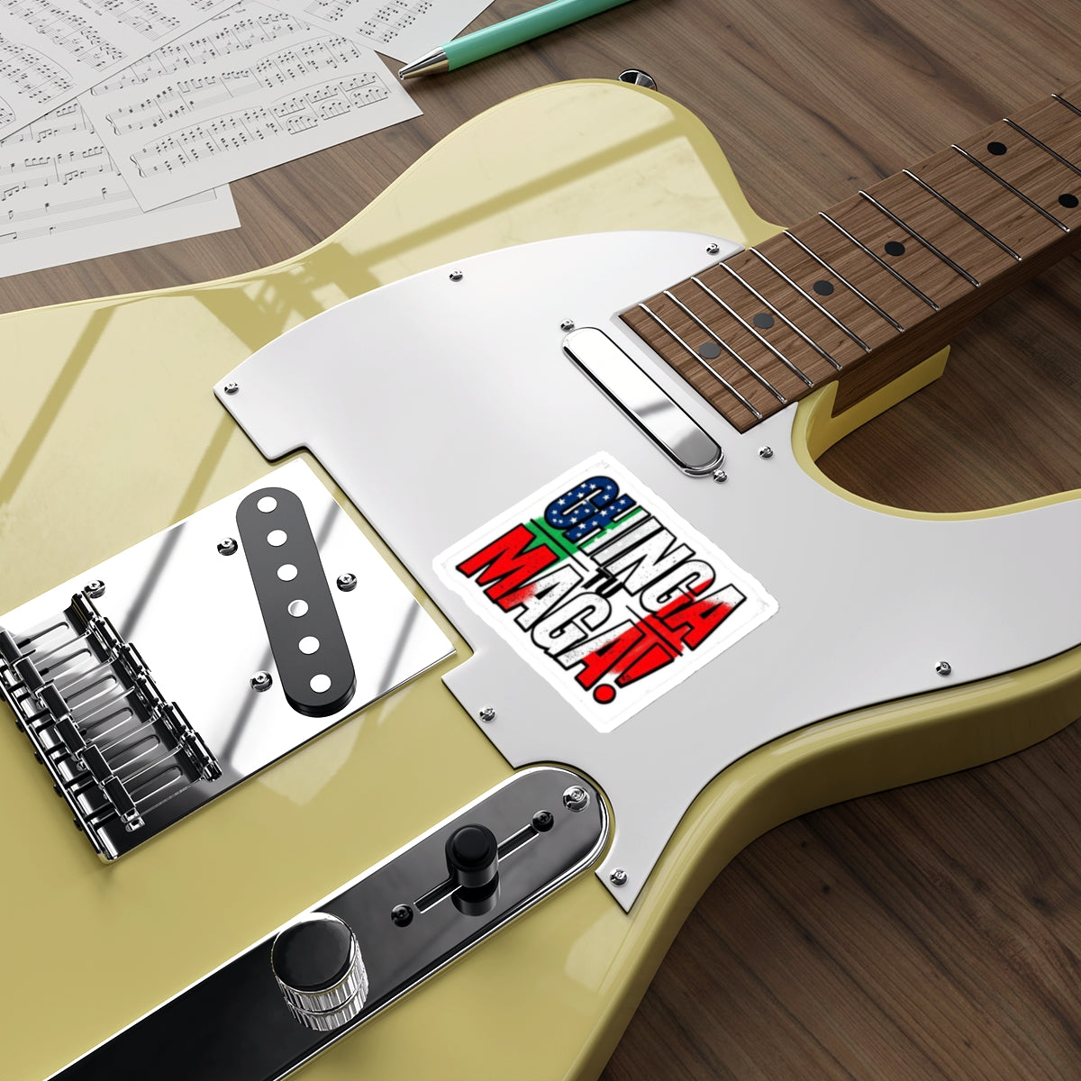 CHINGA TU MAGA! Die-Cut Sticker - EqualiTees.Me