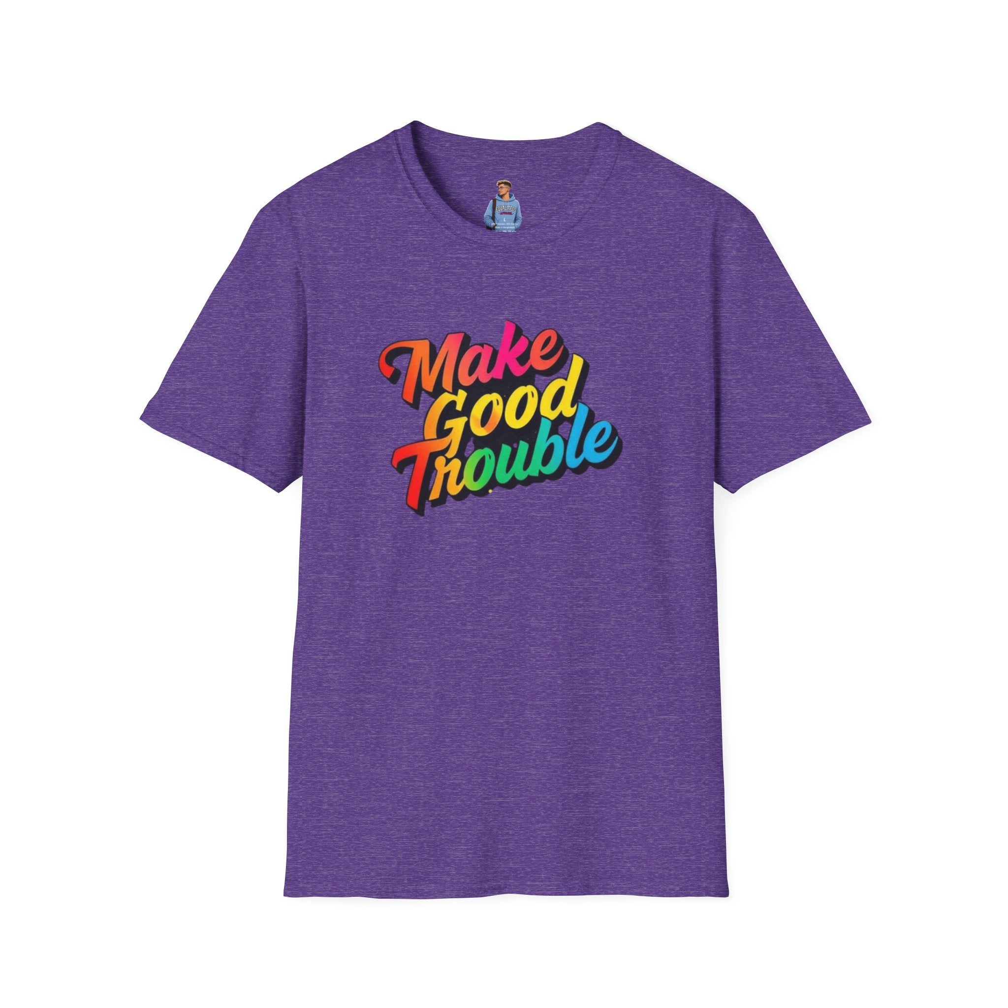 Make Good Trouble' Rainbow T-Shirt