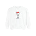 Be The Light Floral Sweatshirt - Unisex Garment-Dyed Cozy Apparel