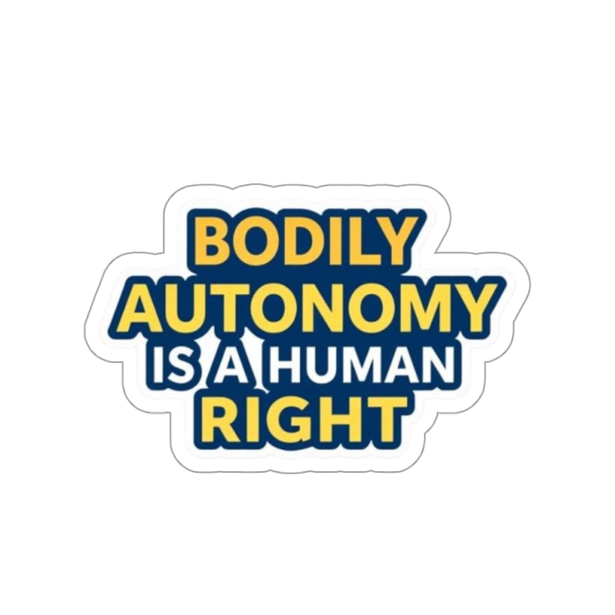 Die-Cut Stickers - BODILY AUTONOMY IS A HUMAN RIGHT - EqualiTees.Me