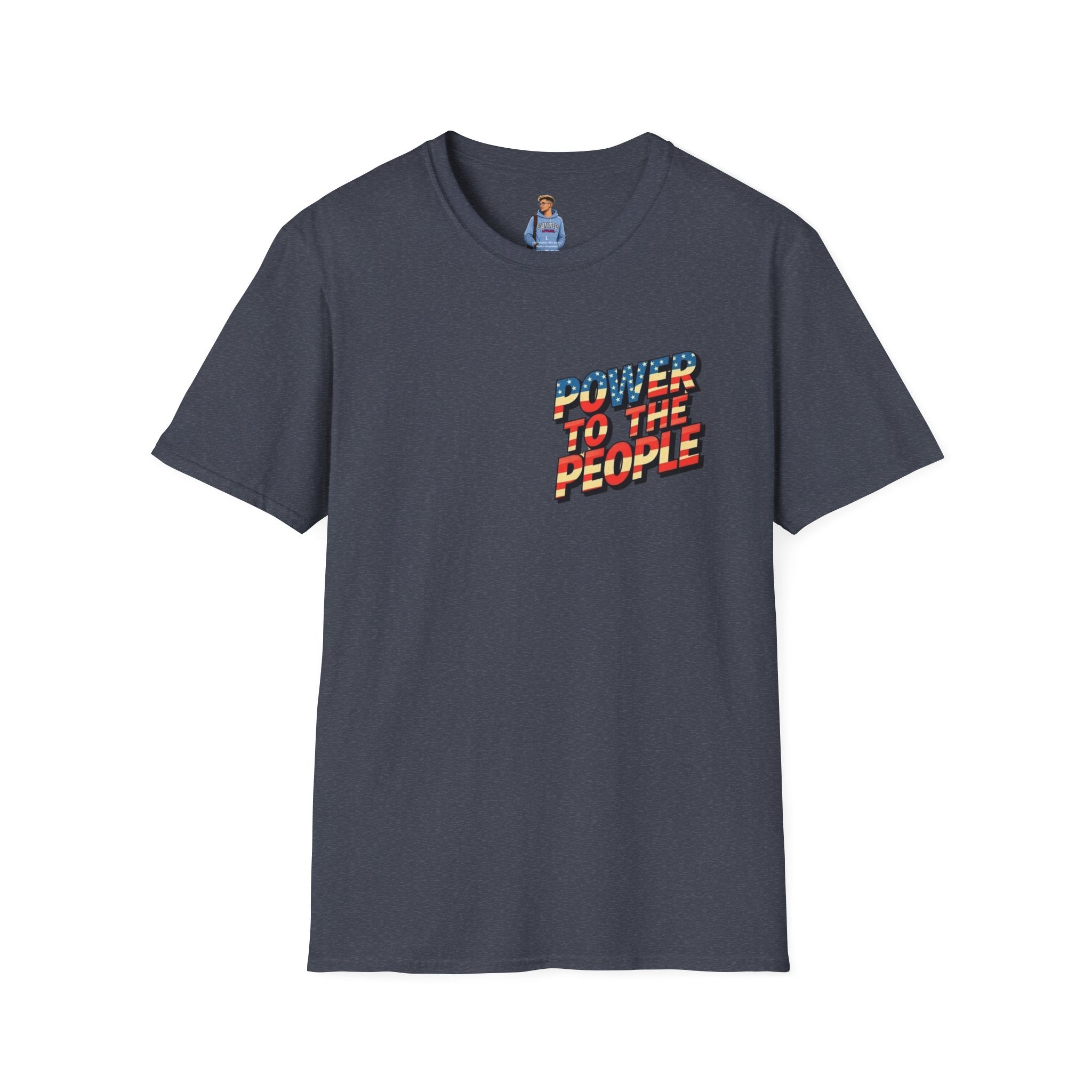 Camiseta unisex de estilo suave Power to the People, camiseta clásica de protesta
