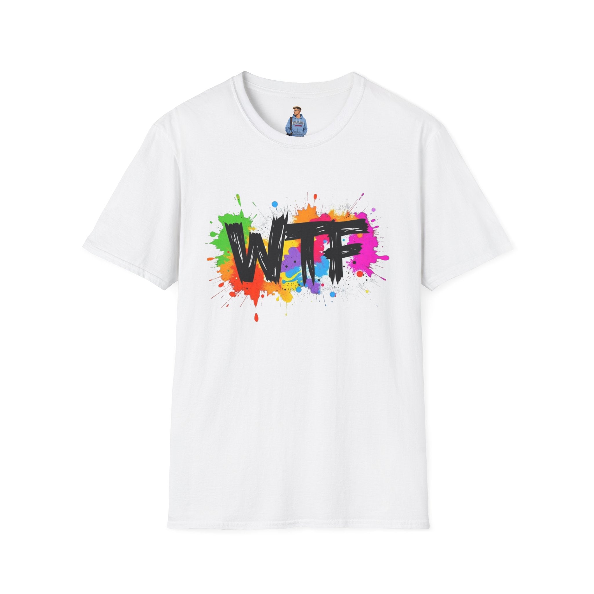 Bold Rainbow WTF Color Splash T-Shirt