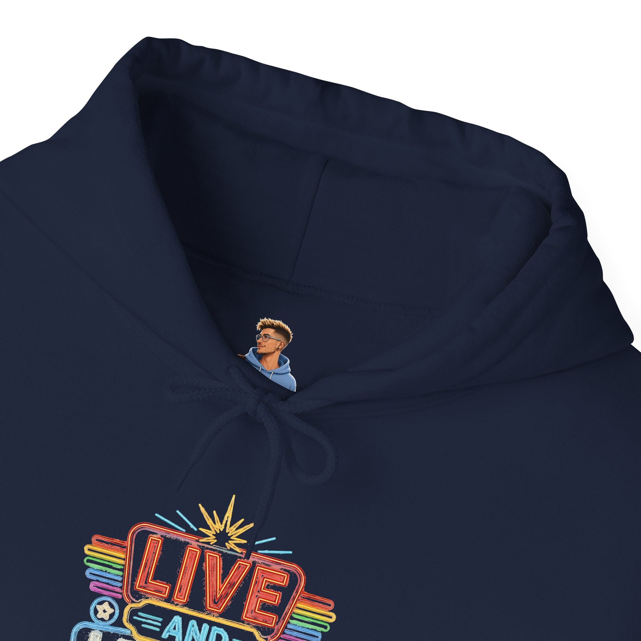 Live And Let Live Hoodie — Retro Peace Graphic Pullover