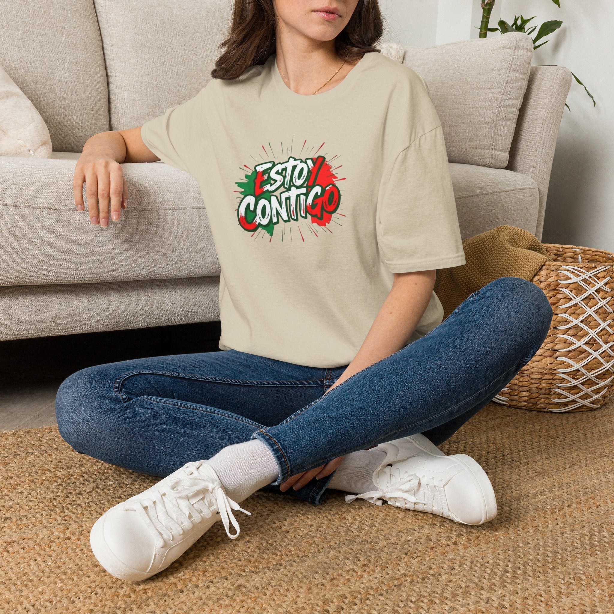Estoy Contigo (I Am With You) Los inmigrantes hacen grande a Estados Unidos Camiseta unisex de estilo suave Camiseta clásica de protesta