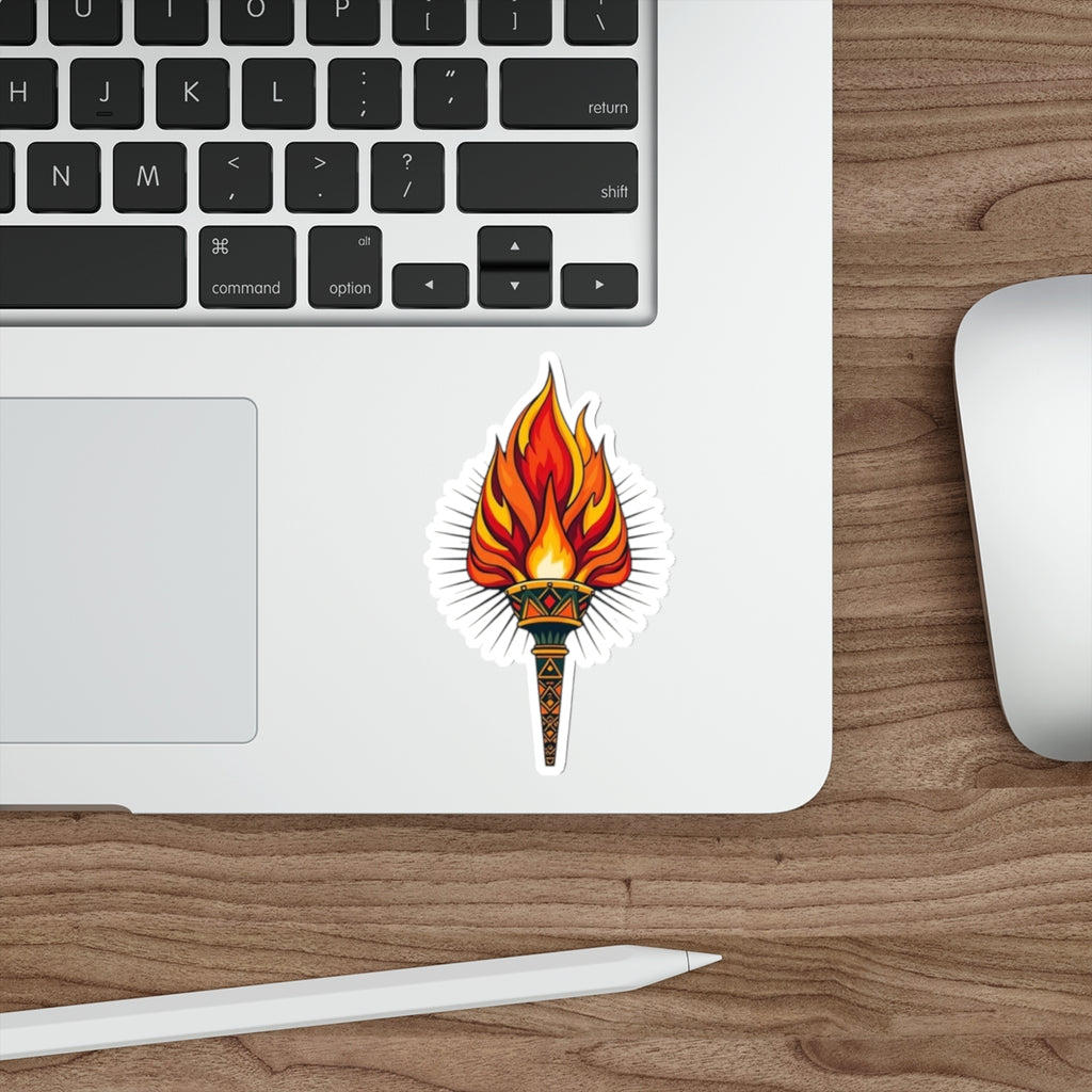 Die-Cut Stickers - Torch of Enlightenment - EqualiTees.Me