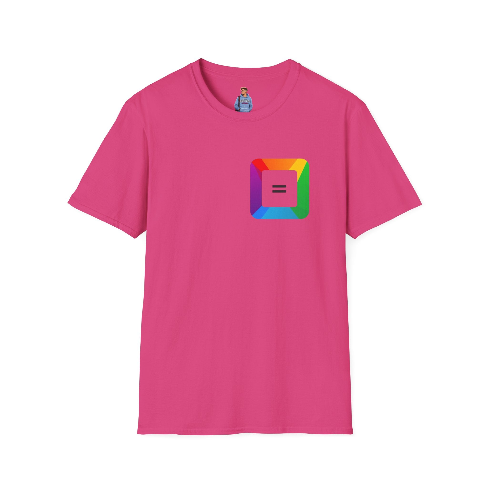 Pride-Theme Unisex Softstyle T-Shirt - "True freedom is Equality for ALL"