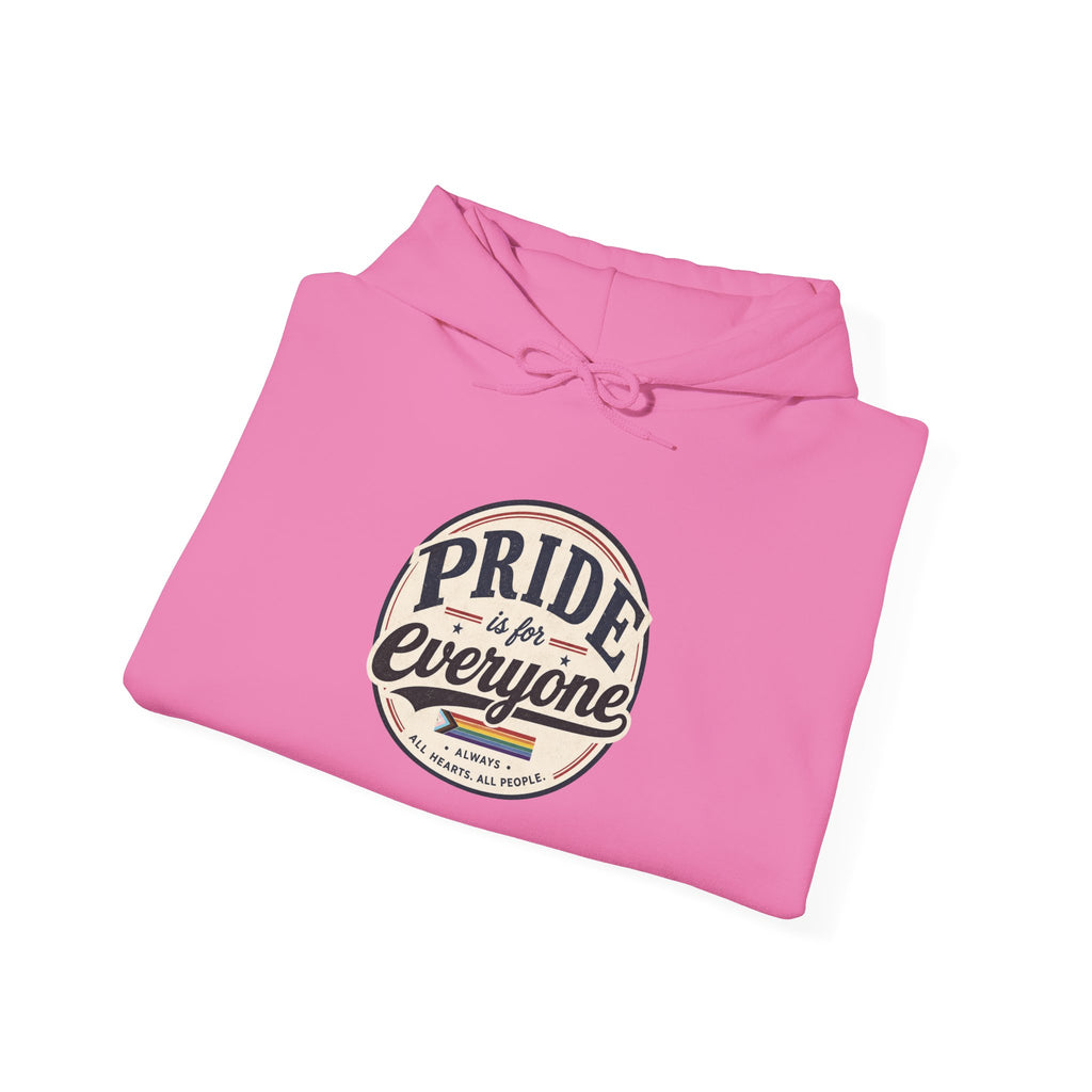 Pride Is For Everyone Pullover Hoodie — Vintage Graphic Inclusivity Sweatshirt