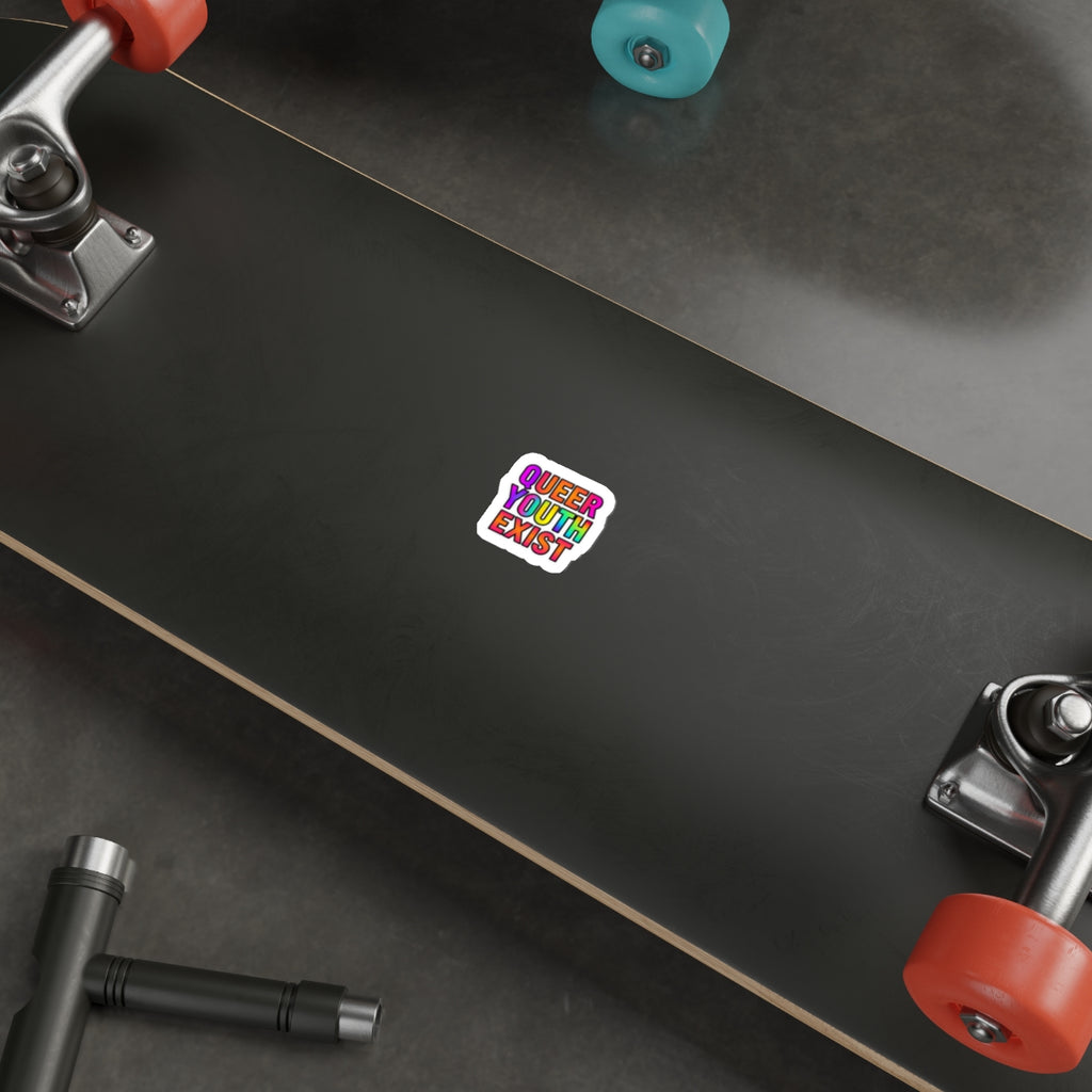 Die-Cut Stickers - QUEER YOUTH EXIST - EqualiTees.Me