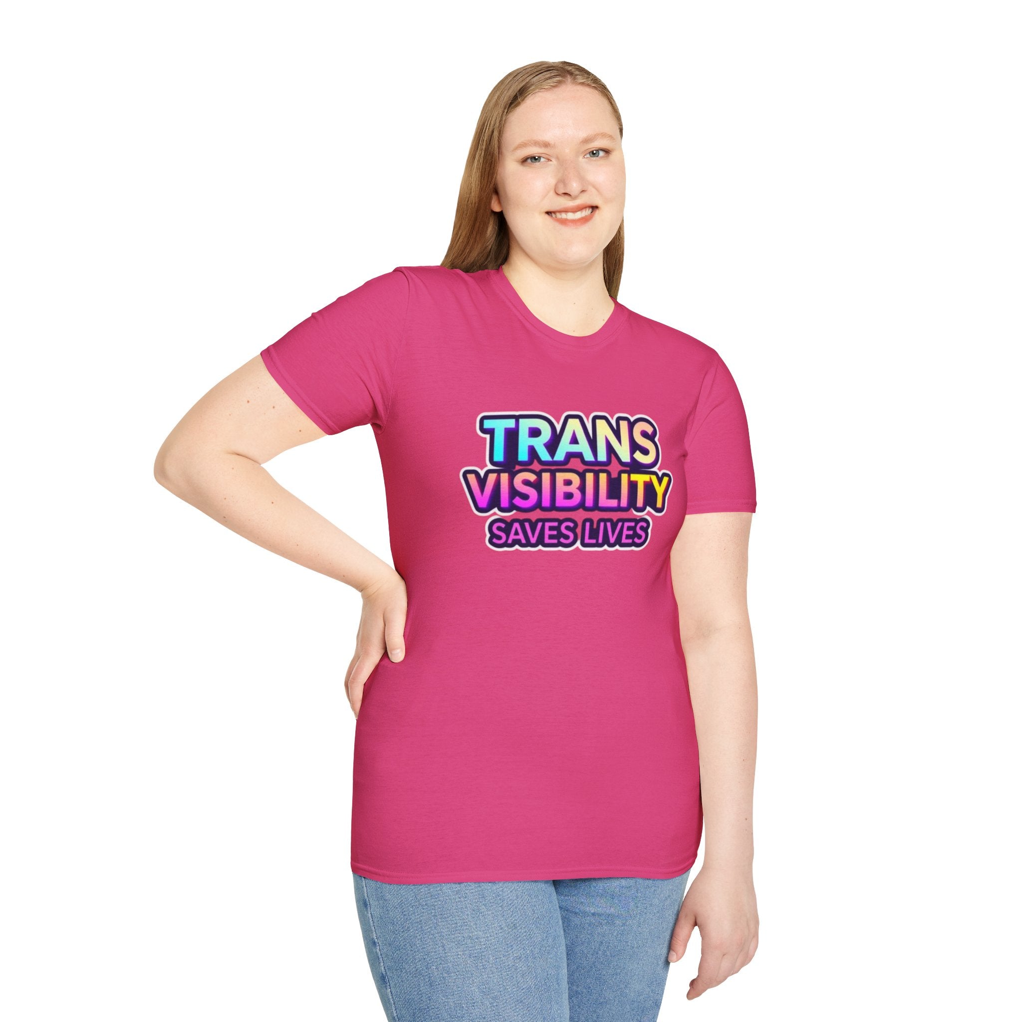 Trans Visibility Saves Lives Statement T-shirt