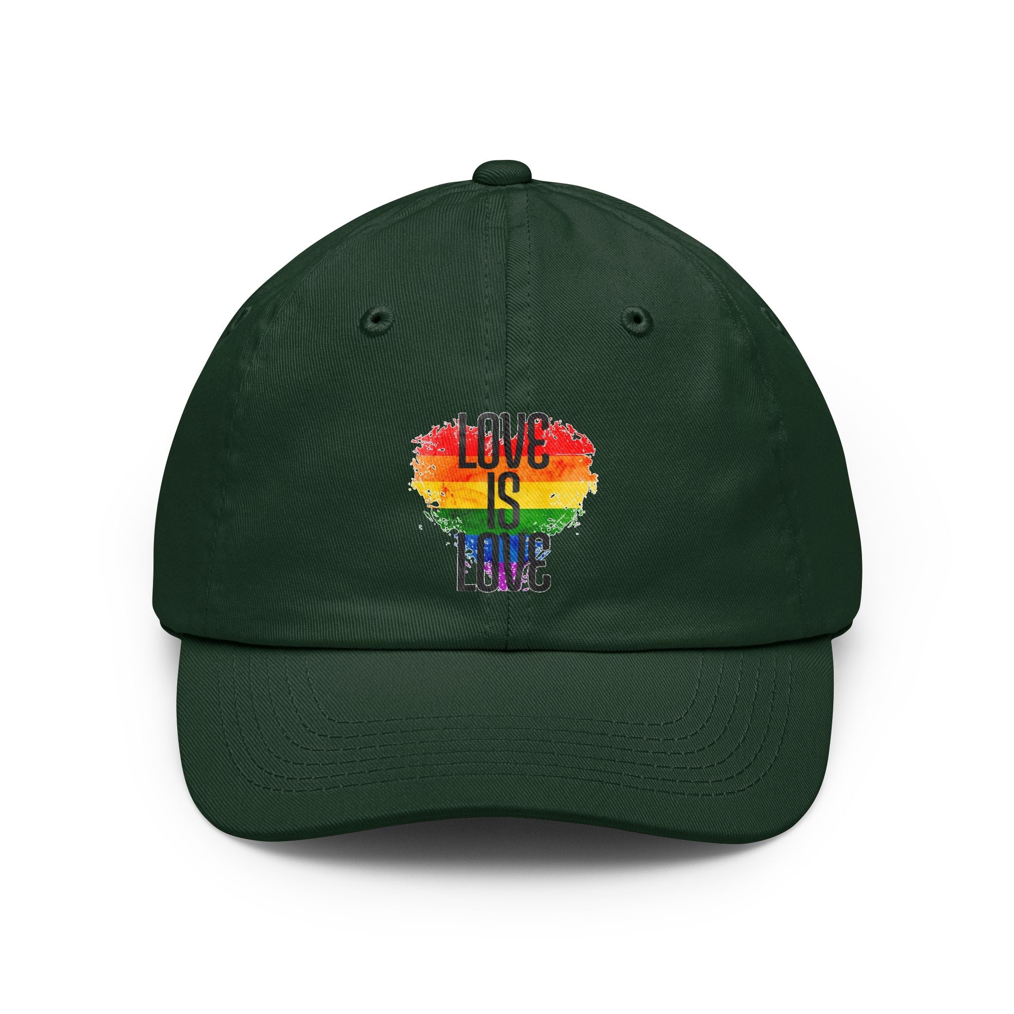 'Love Is Love' Rainbow Heart Pride Cap