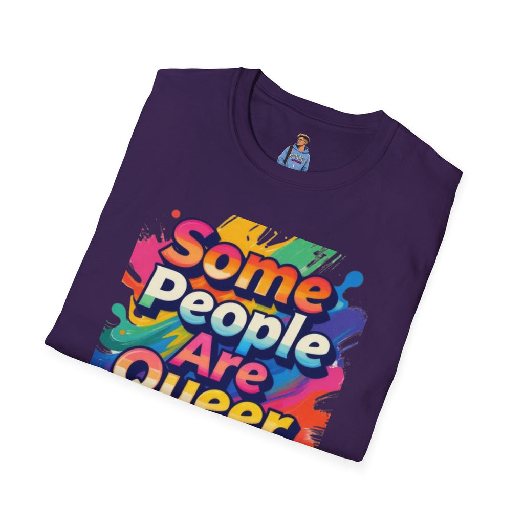 Some People Are Queer T-Shirt Rainbow Graphic
