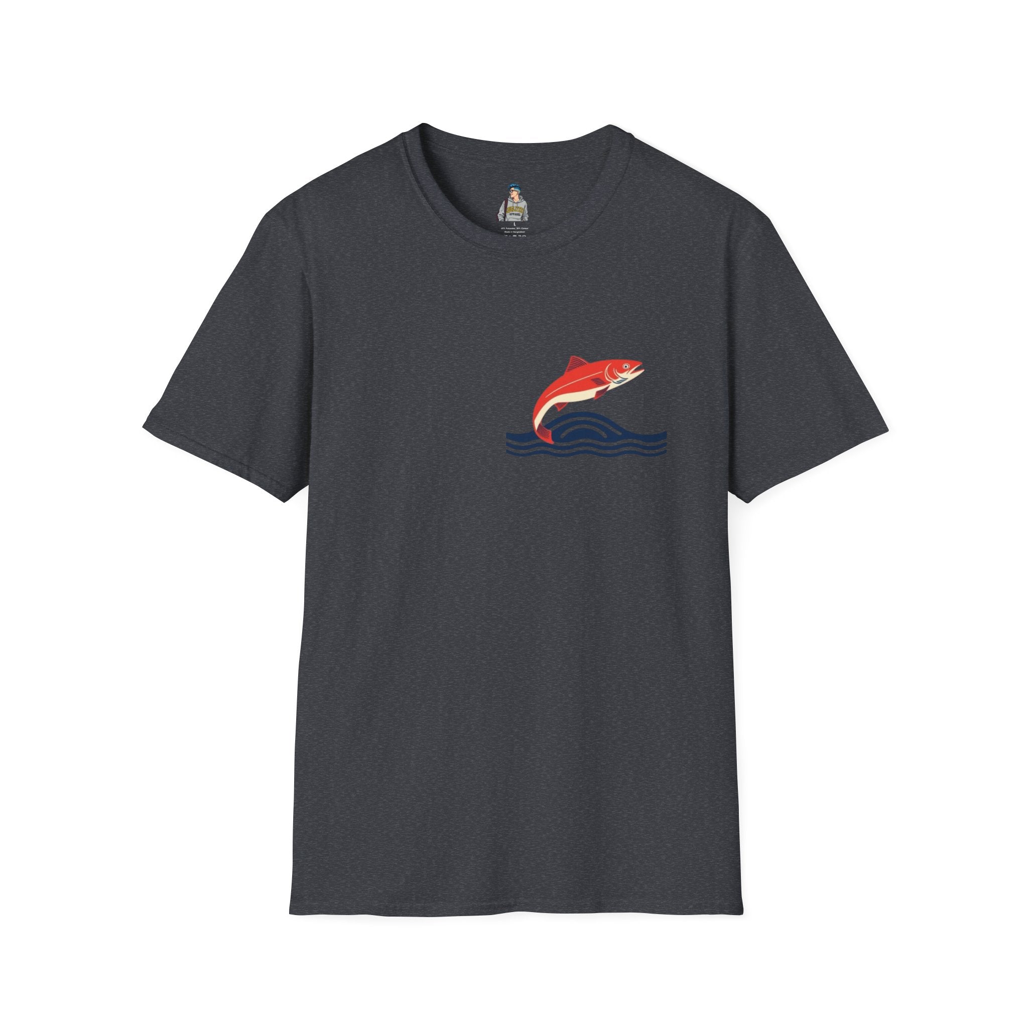 Jumping Salmon Native Pride Softstyle Unisex T-shirt