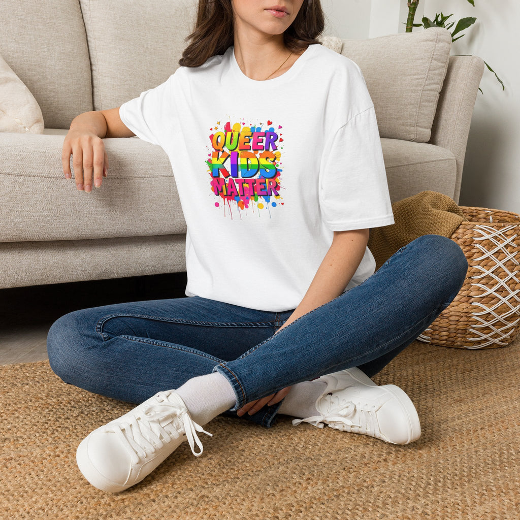 Queer Kids Matter Unisex Softstyle T-Shirt - Celebrate Inclusivity & Pride